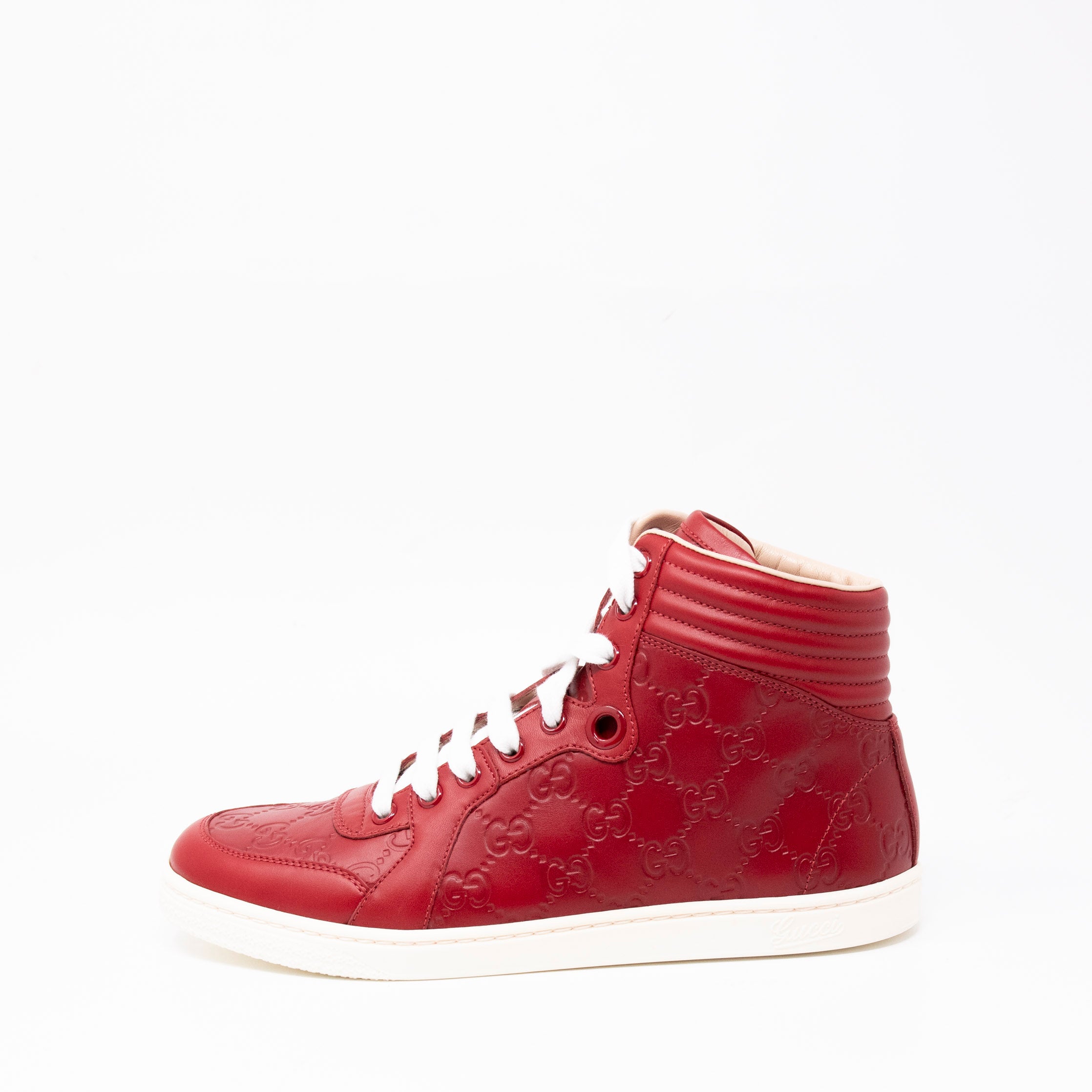 Gucci Red High Top Sneakers 38