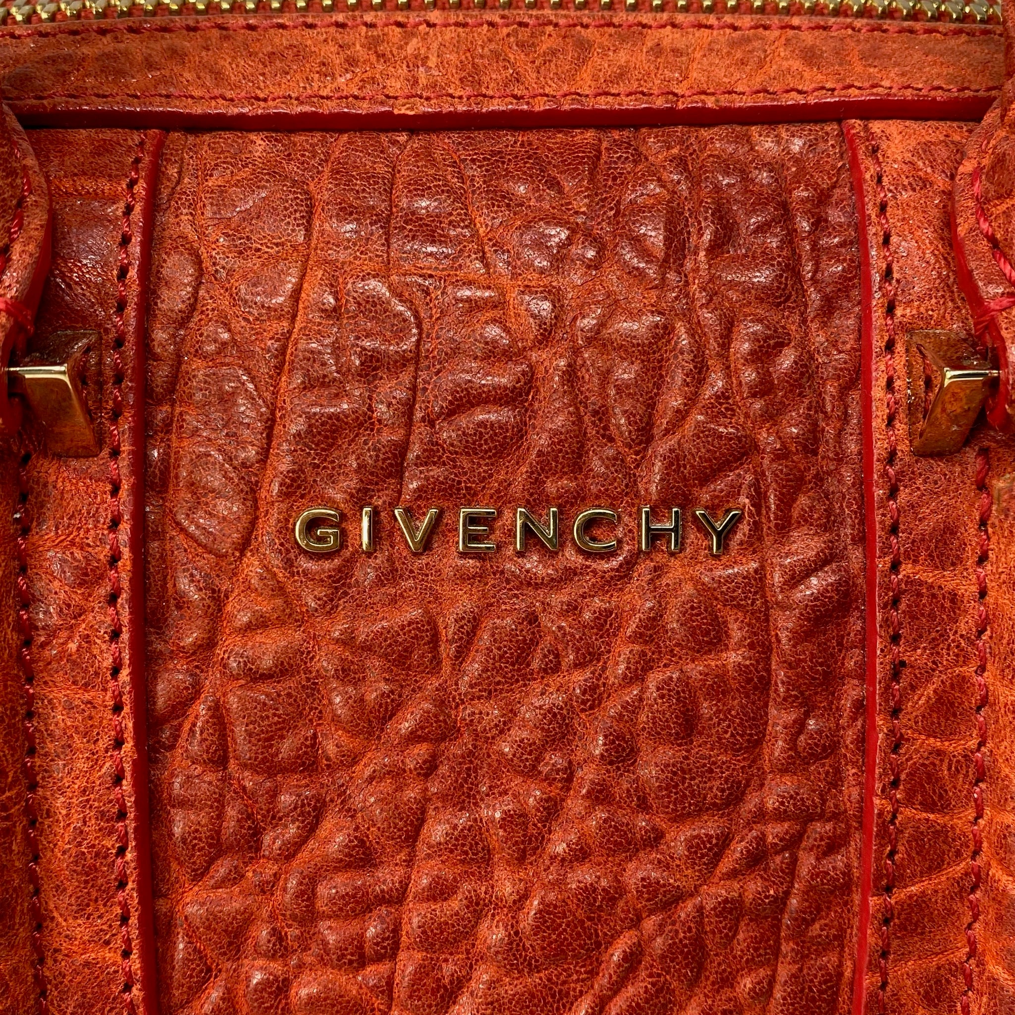 Givenchy Poppy Red Mini Lucrezia Duffel Bag