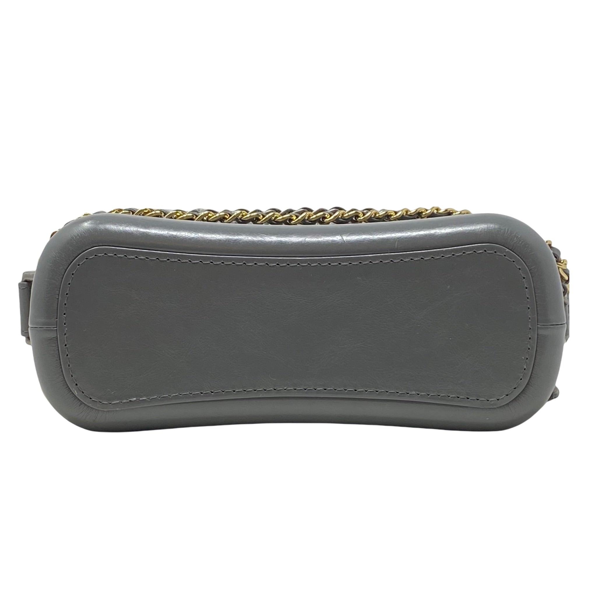 Chanel Gray Tweed Small Gabrielle Hobo Bag