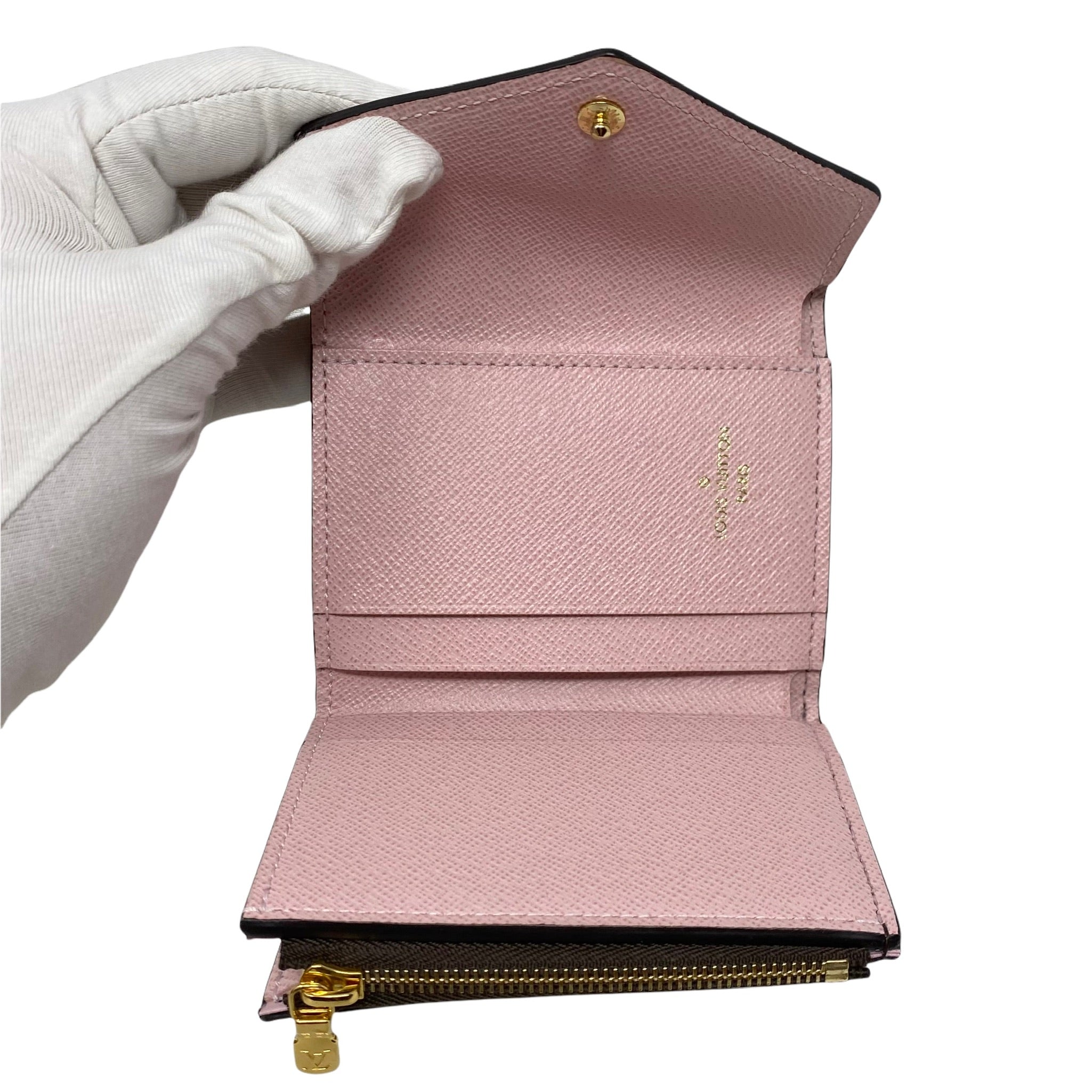 Louis Vuitton Rose Ballerine Monogram Zoe Compact Wallet