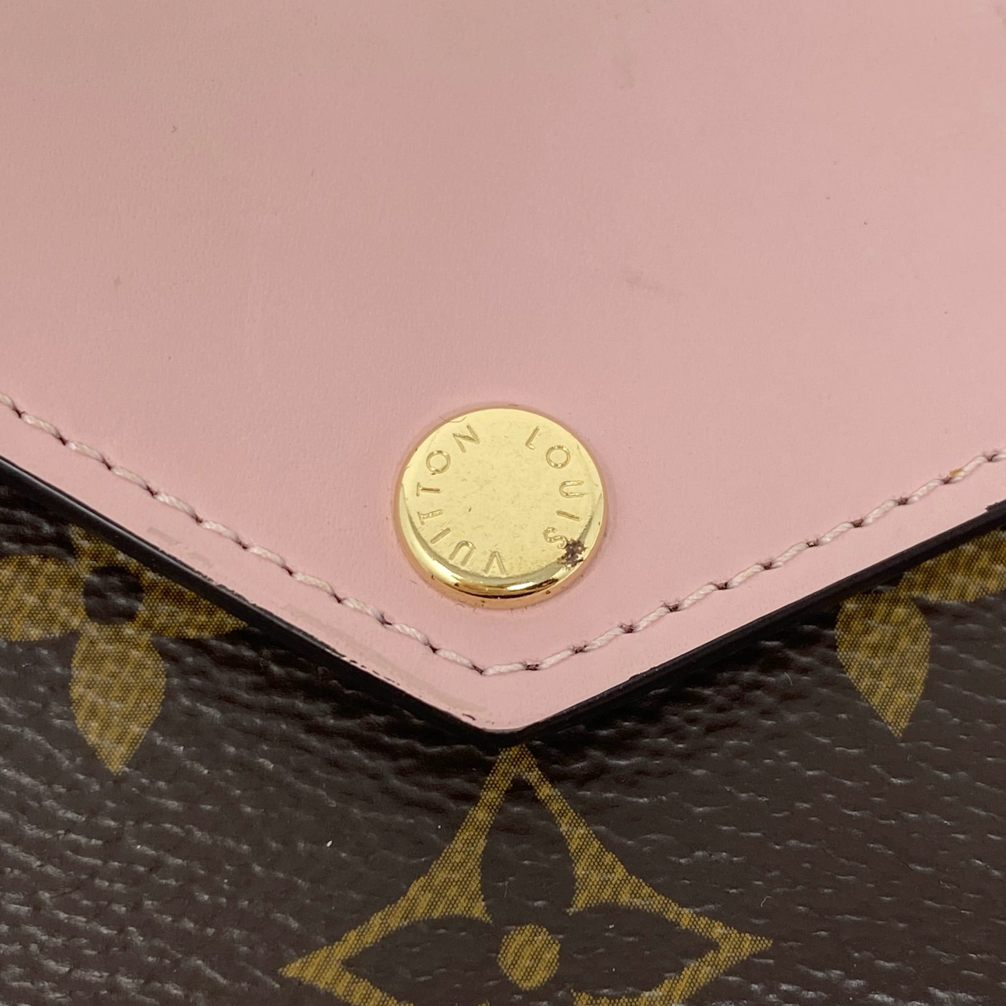 Louis Vuitton Rose Ballerine Monogram Zoe Compact Wallet