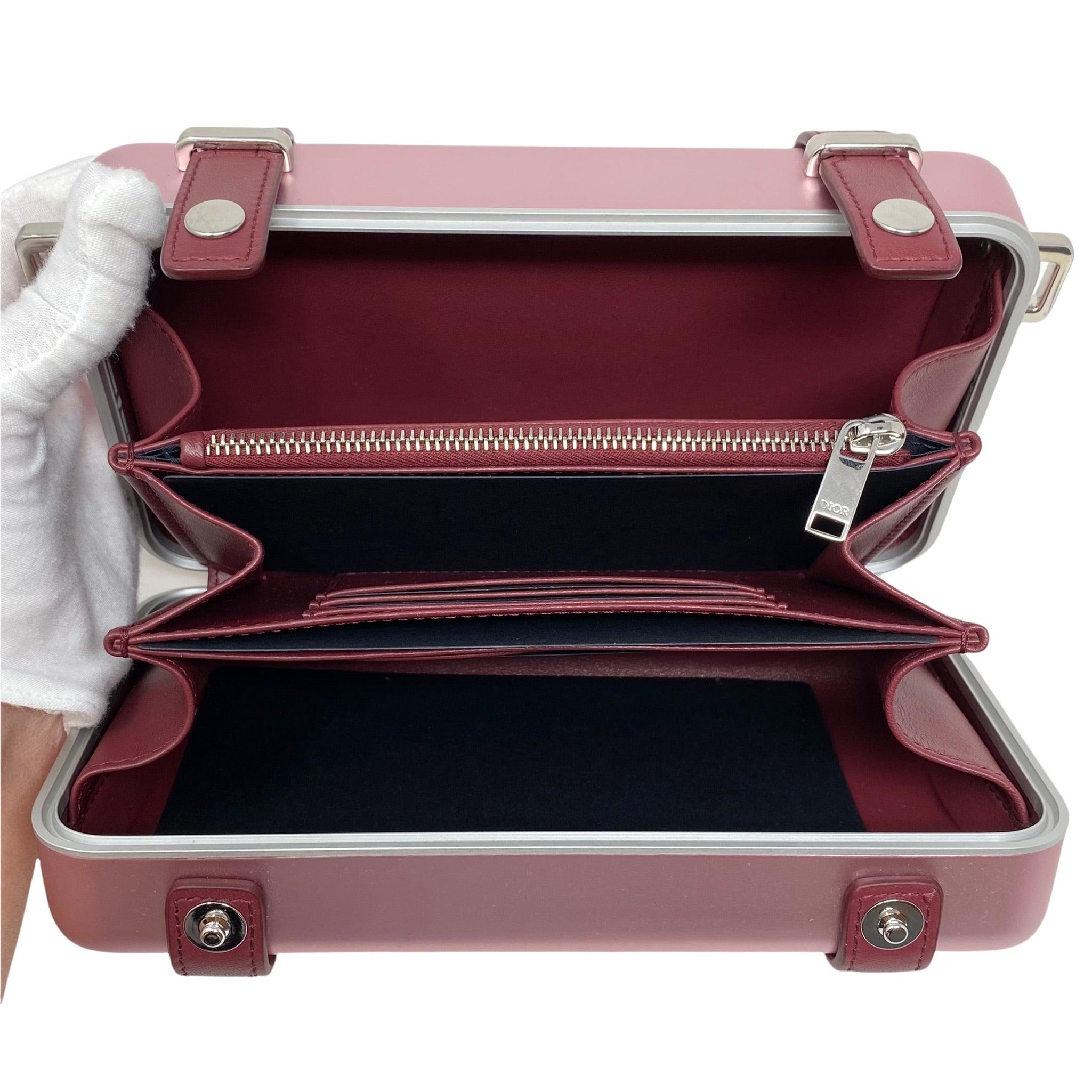 Dior x Rimowa Rose Aluminum Personal Clutch