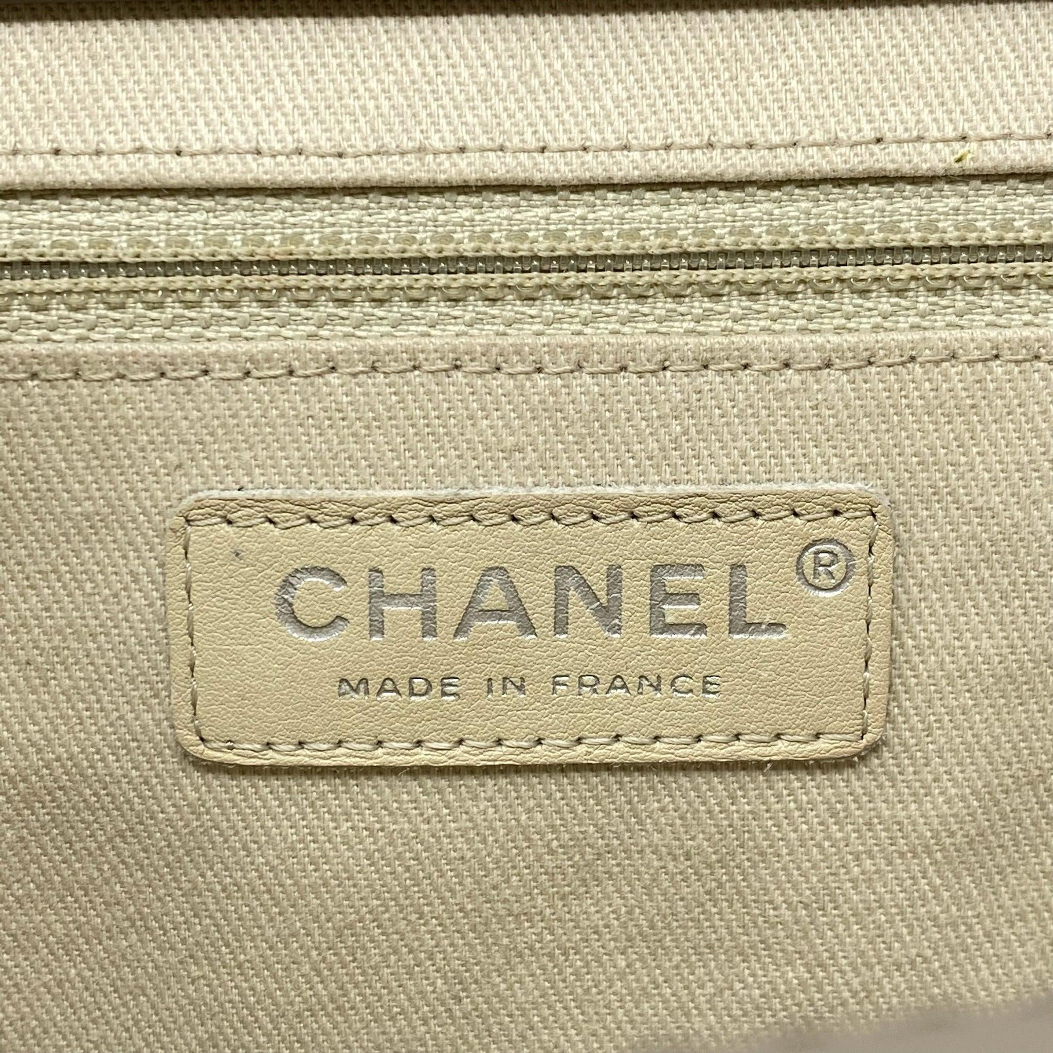 Chanel Taupe Patent Timeless Large Clutch