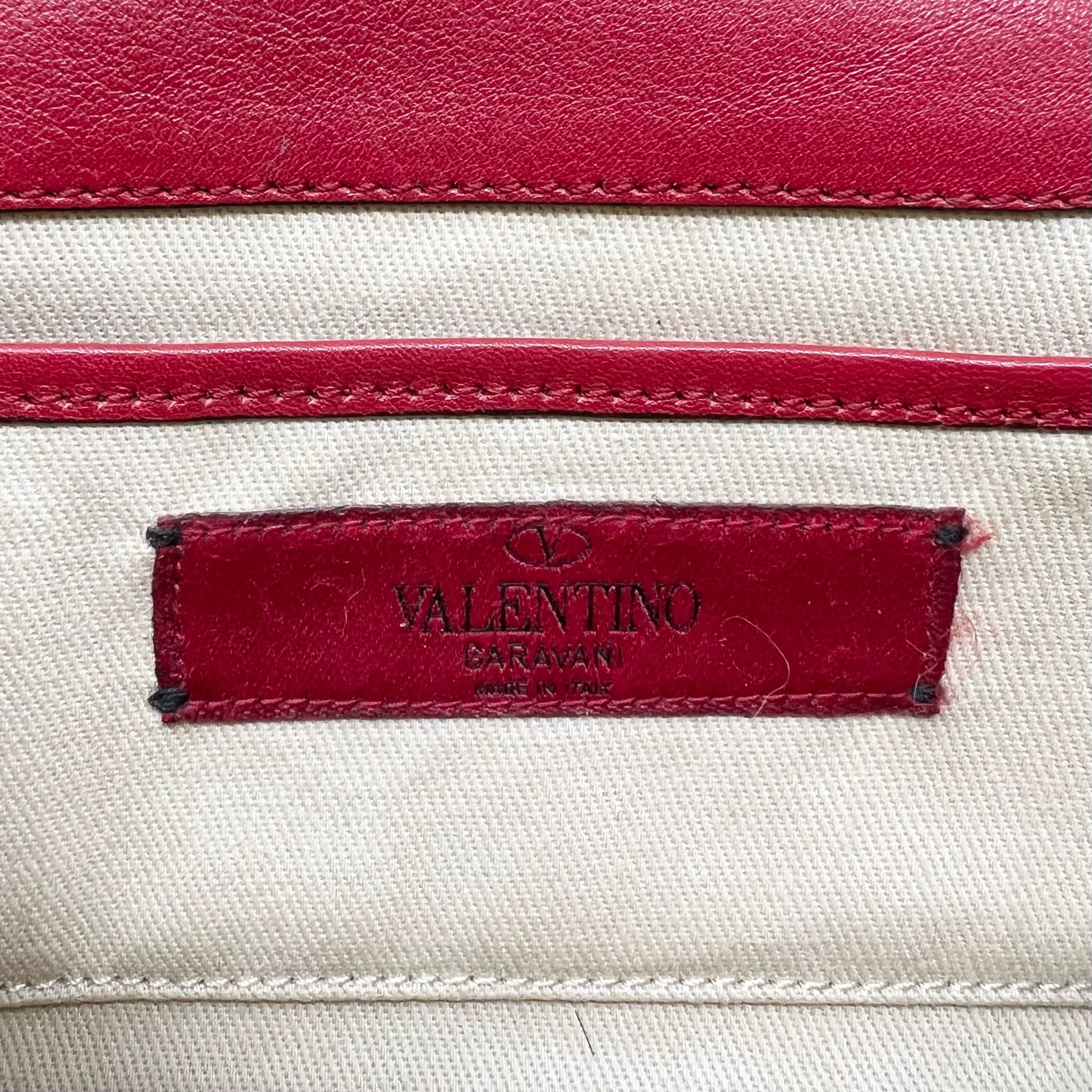 Valentino Red Mini Rockstud Bag