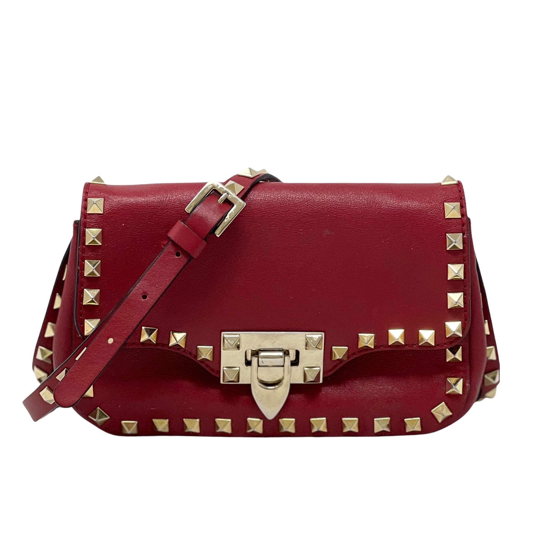 Valentino Red Mini Rockstud Bag