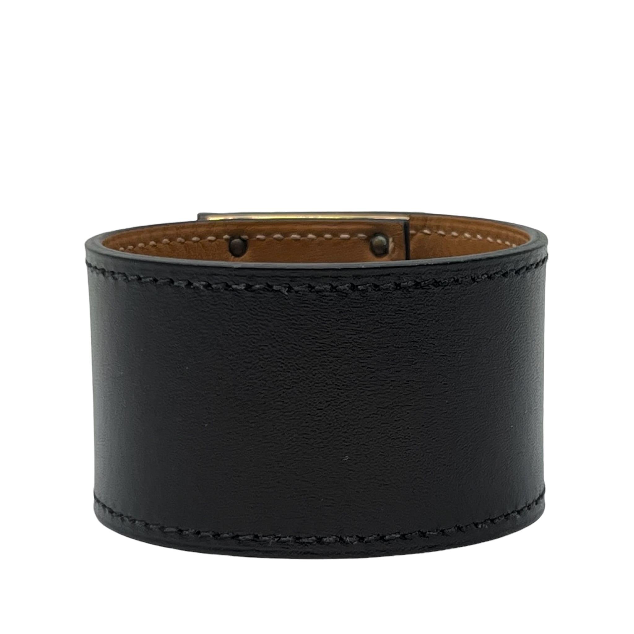 Hermes Noir Box Kelly Dog Bracelet T2