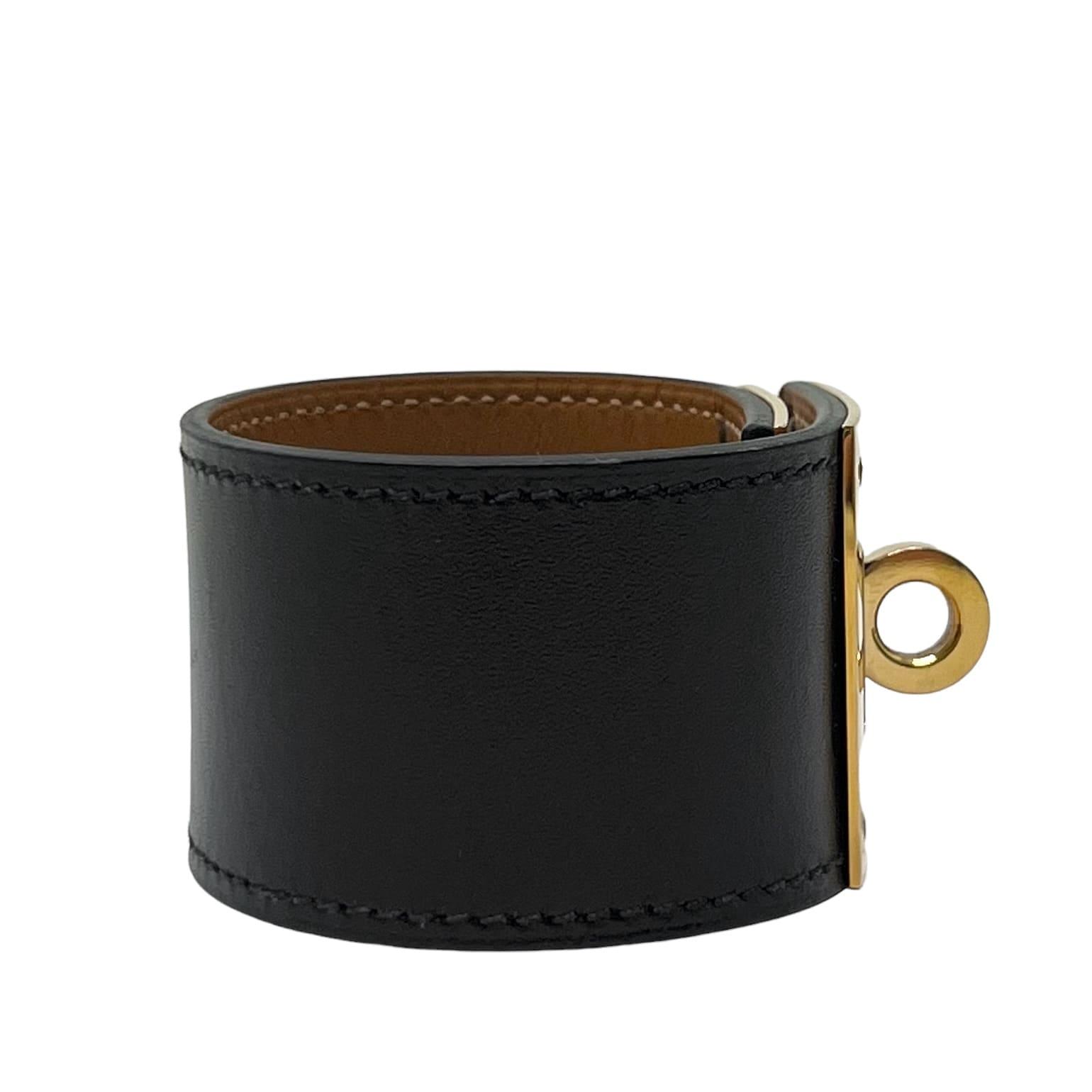 Hermes Noir Box Kelly Dog Bracelet T2