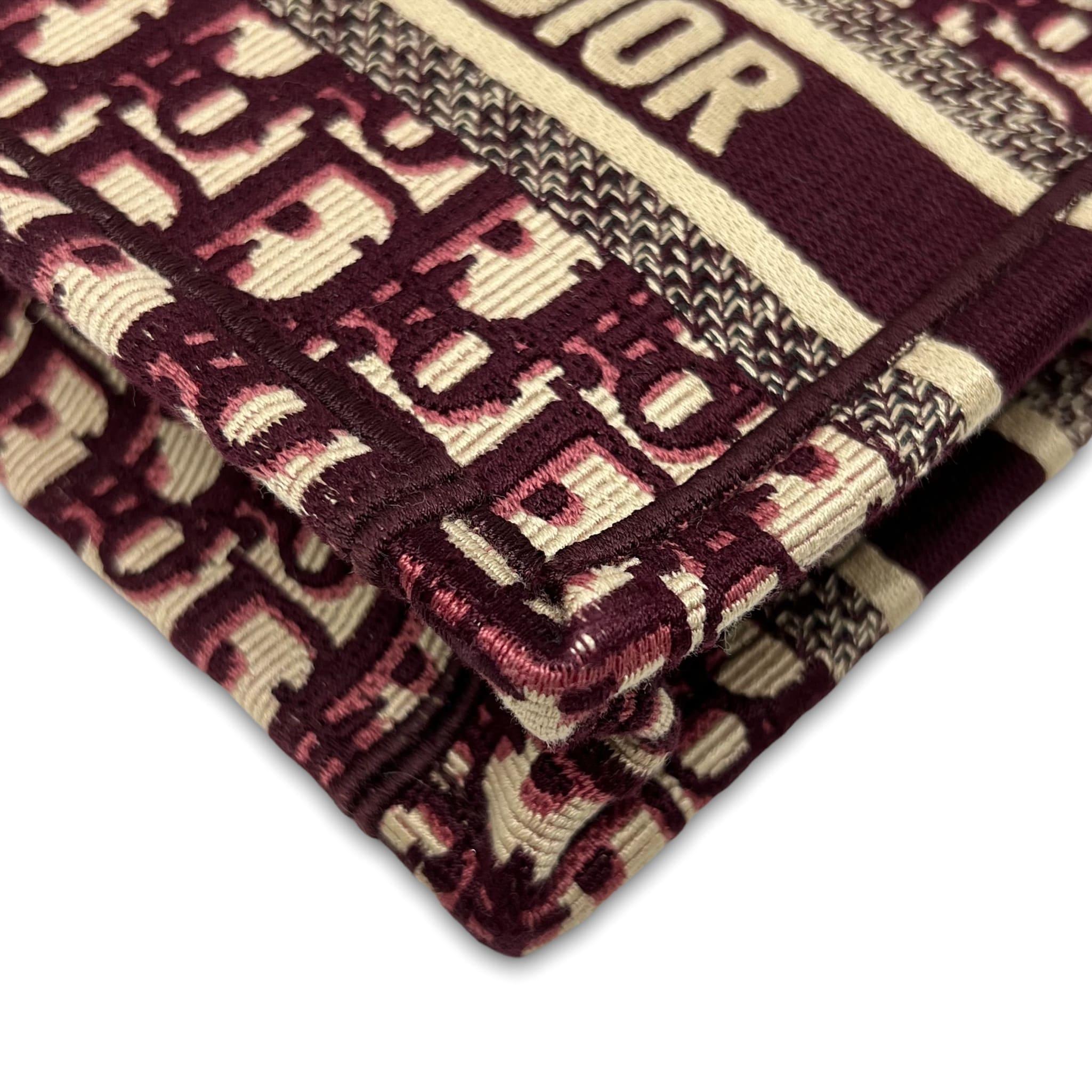Dior Burgundy Mini Book Tote