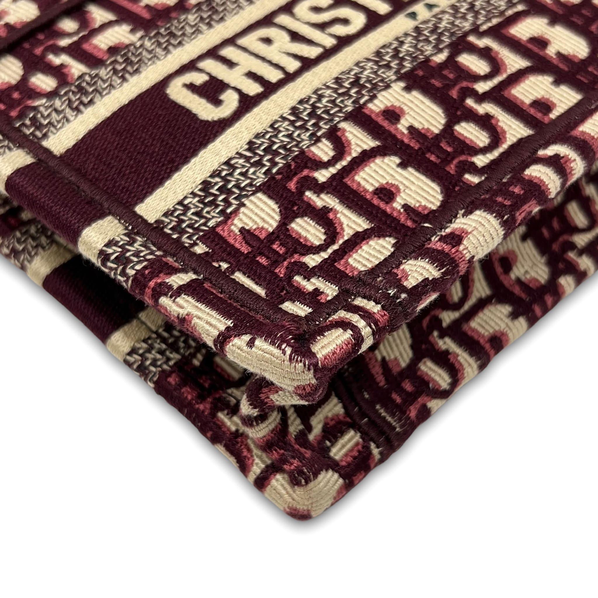 Dior Burgundy Mini Book Tote