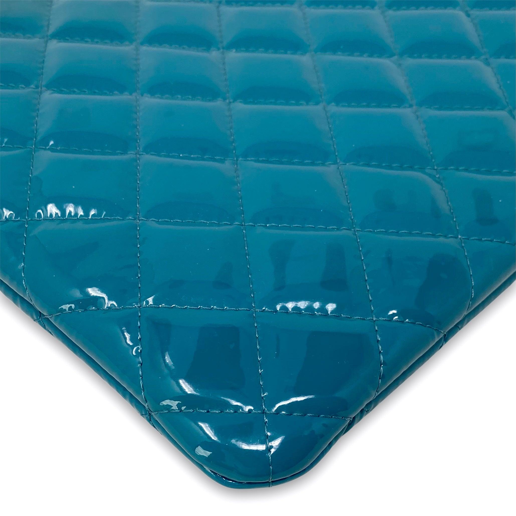 Chanel Turquoise Small O Case Pouch