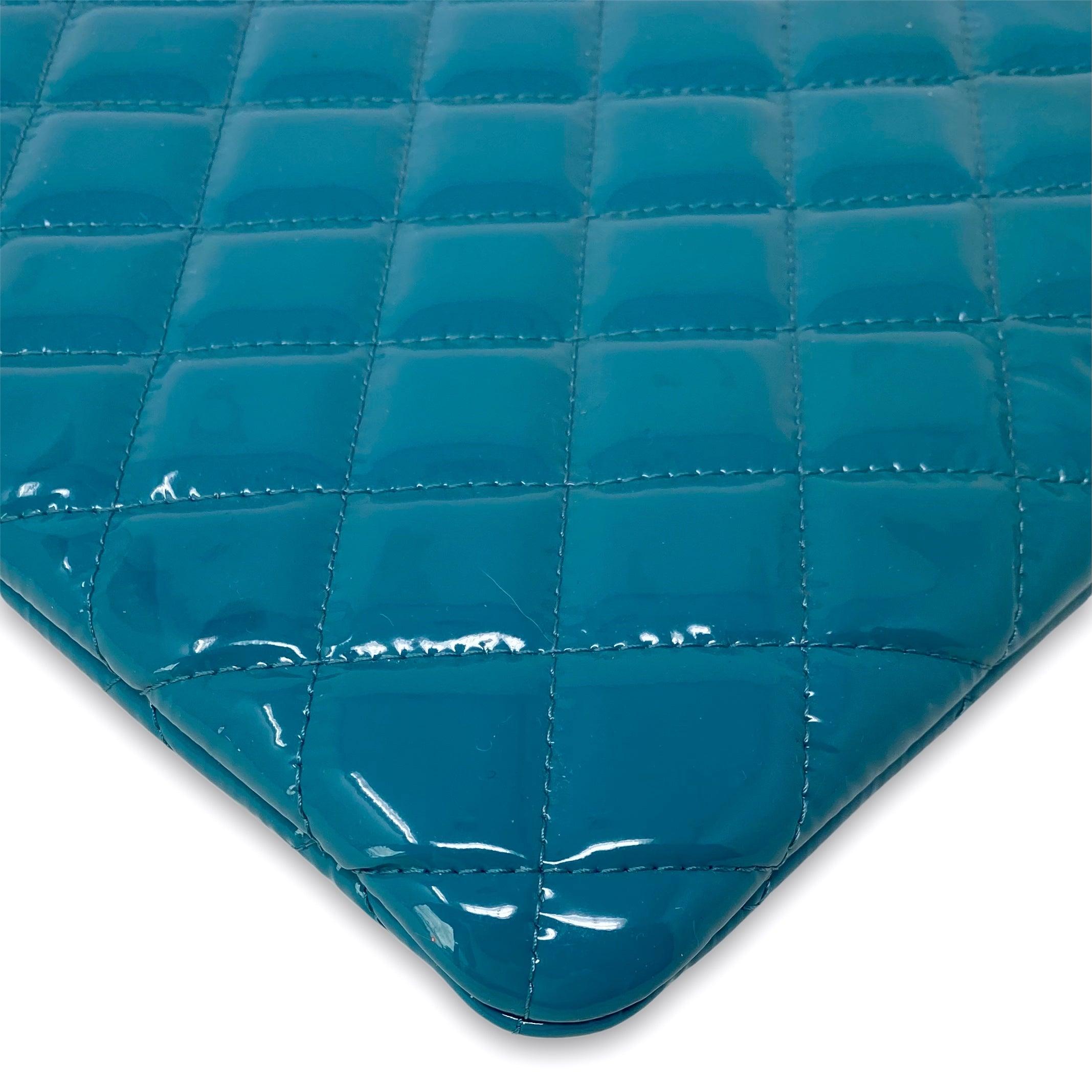 Chanel Turquoise Small O Case Pouch