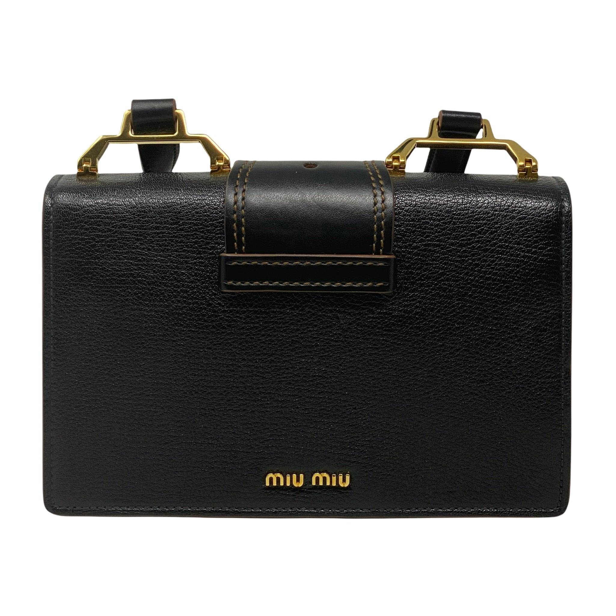 Miu Miu Black Madras Crystals Bag