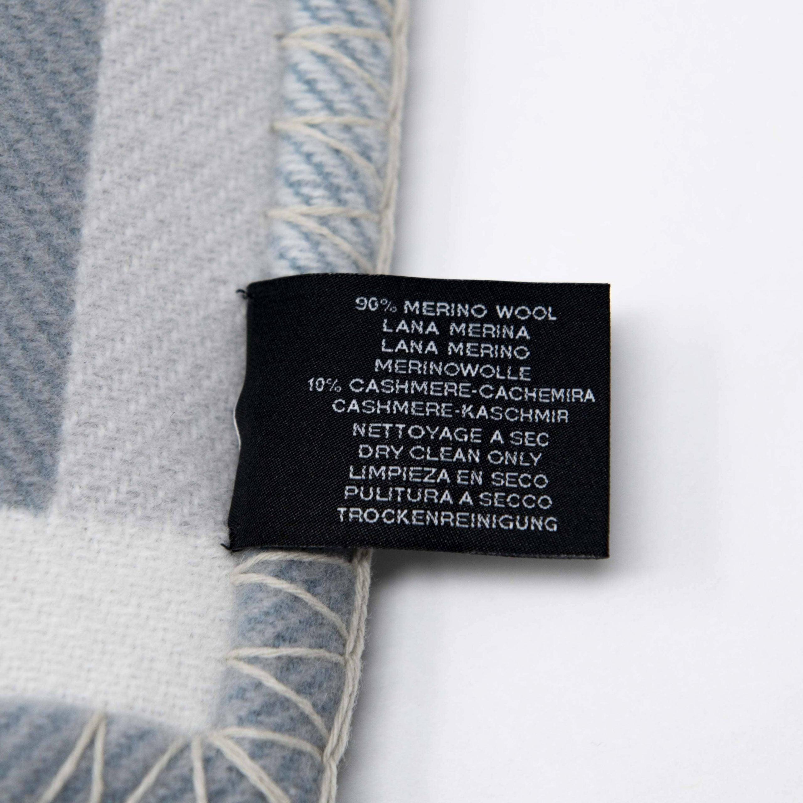 Hermes Gris Perle Ithaque Blanket & Small Pillow