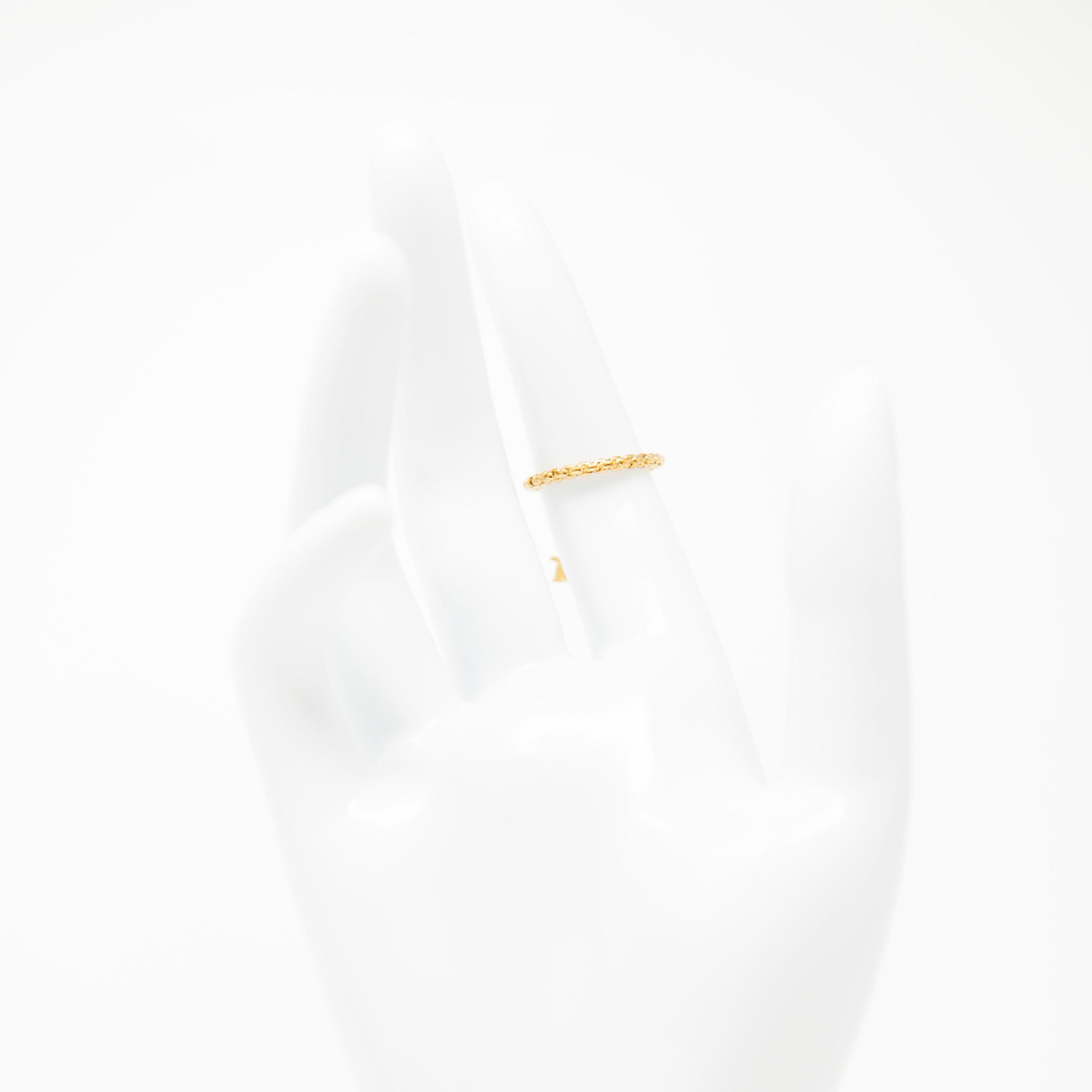 Dior Crystal Logo Ring