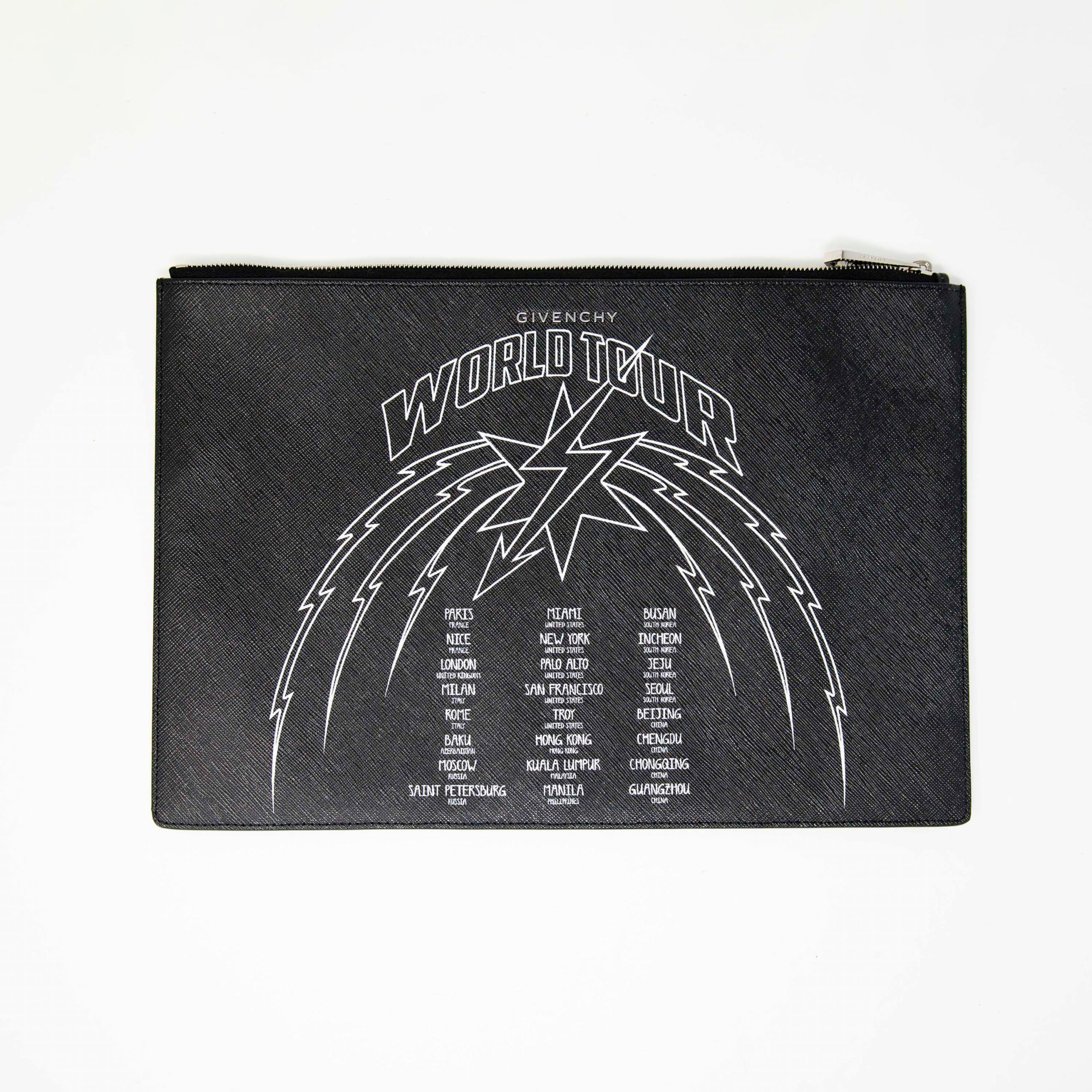 Givenchy Black World Tour Graphic Pouch