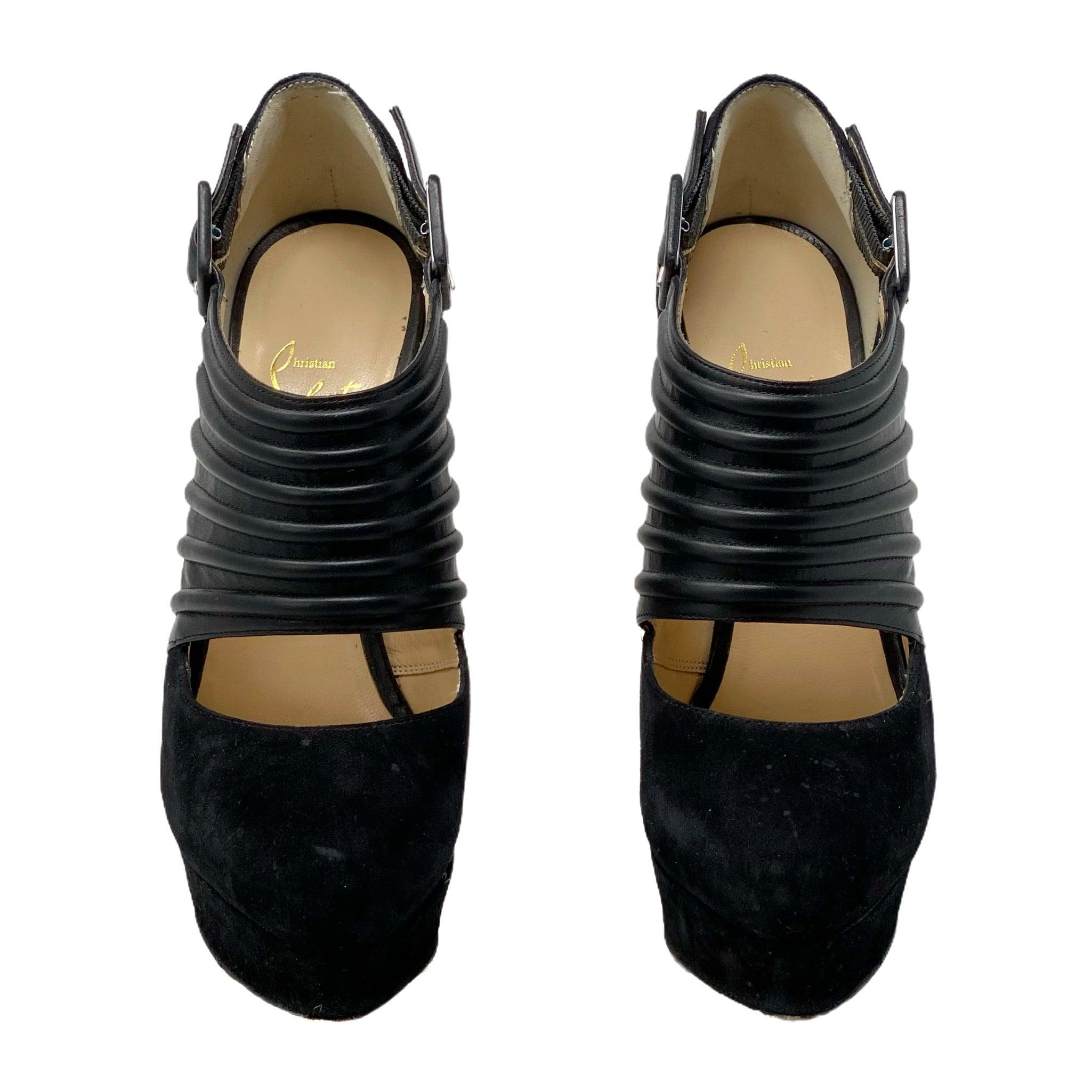 Christian Louboutin Bye Bye Suede Booties 37