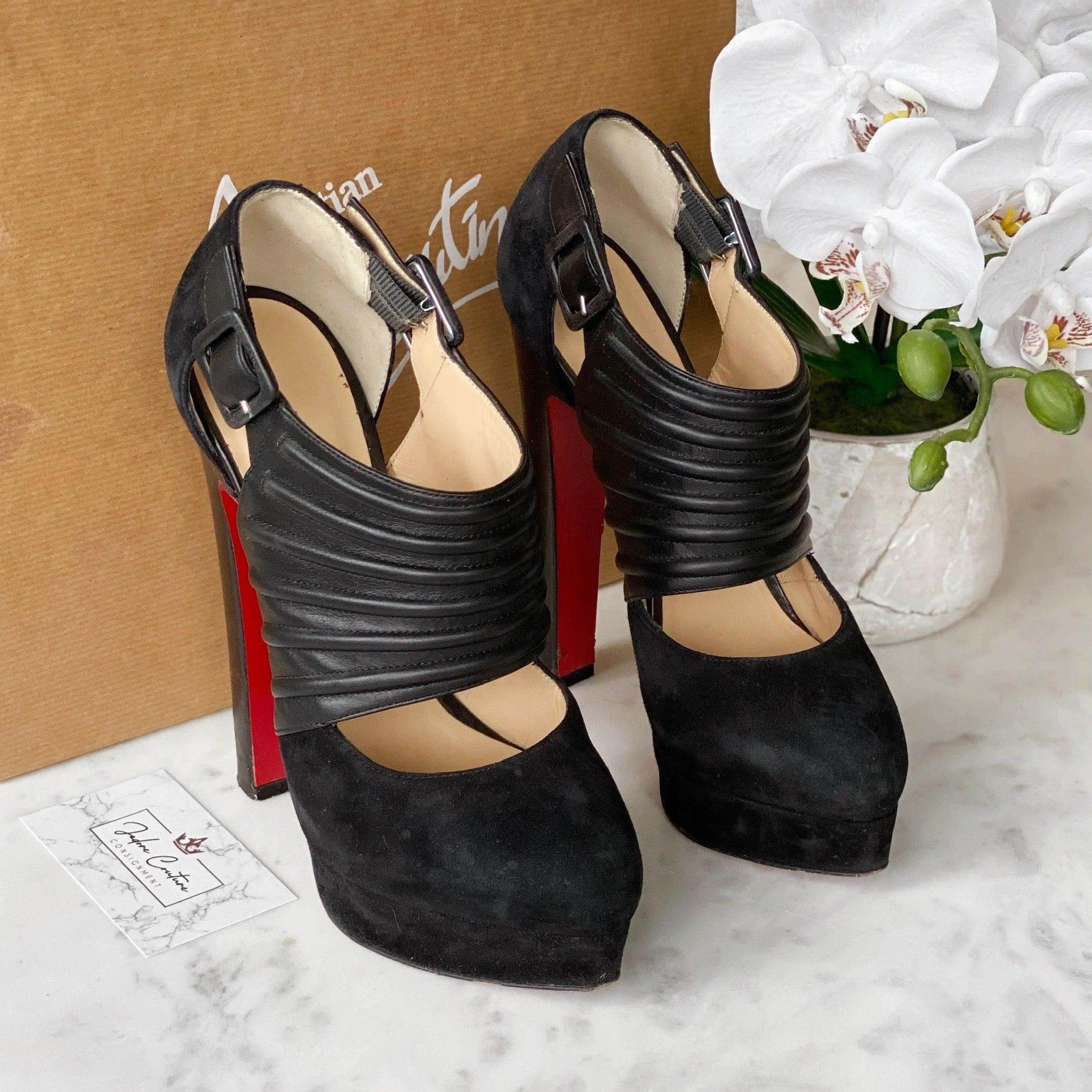 Christian Louboutin Bye Bye Suede Booties 37