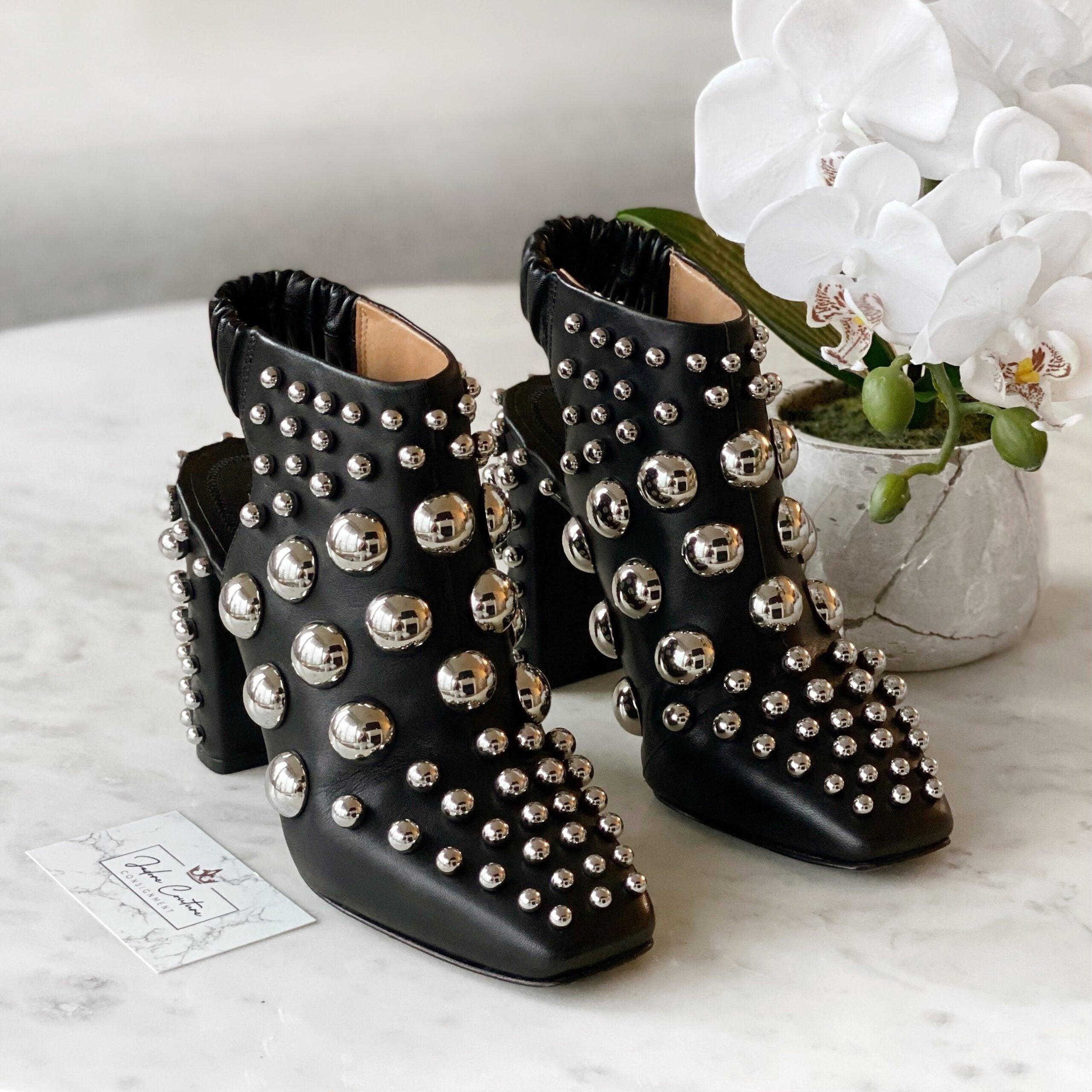 Alexander Wang Black Ellery Studded Boot 35