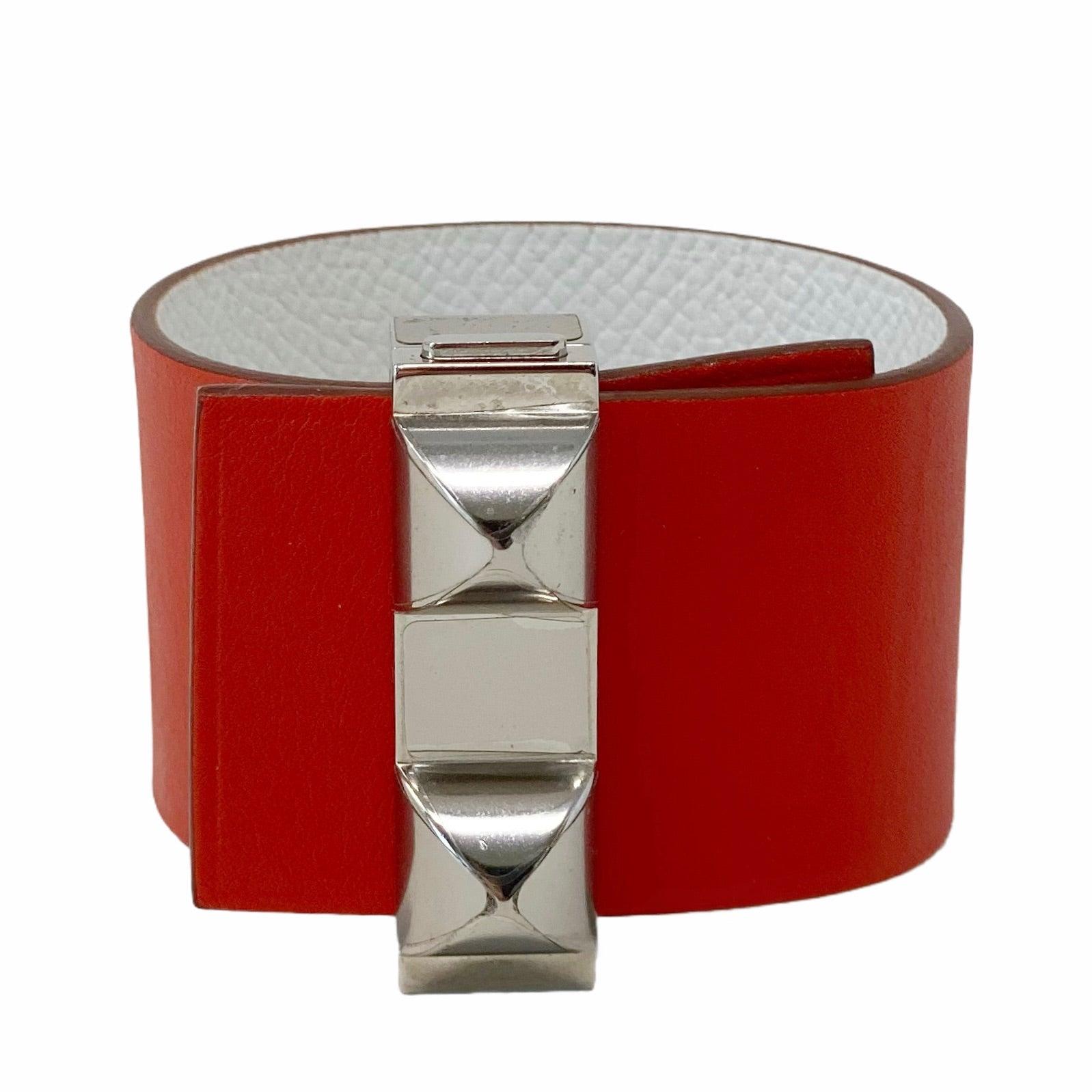 Hermes Blanc Epsom Imprevisible Bracelet PM