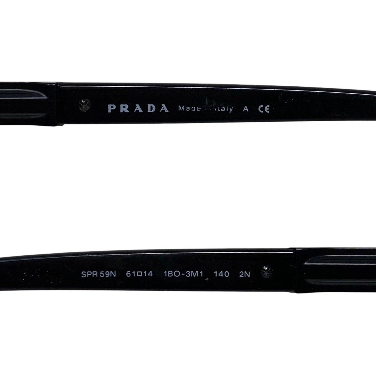 Prada Black Rossa Line Sunglasses SPR59N