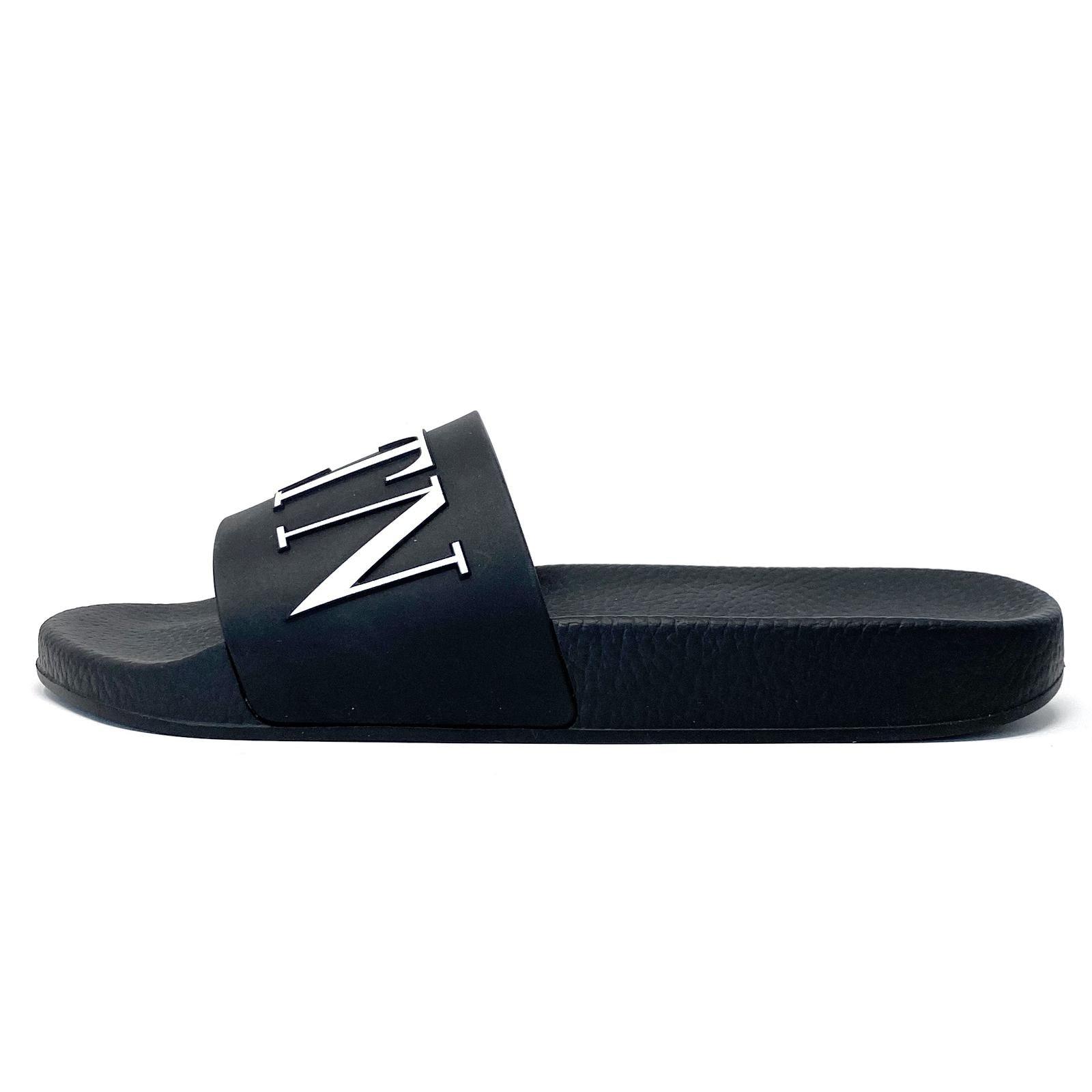 Valentino Black VLTN Slides 40