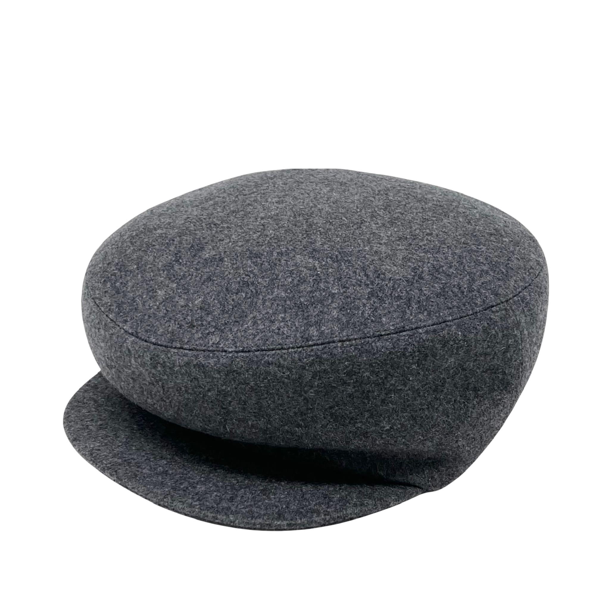 Hermes Grey Cashmere Casquette Femme Paola Cap