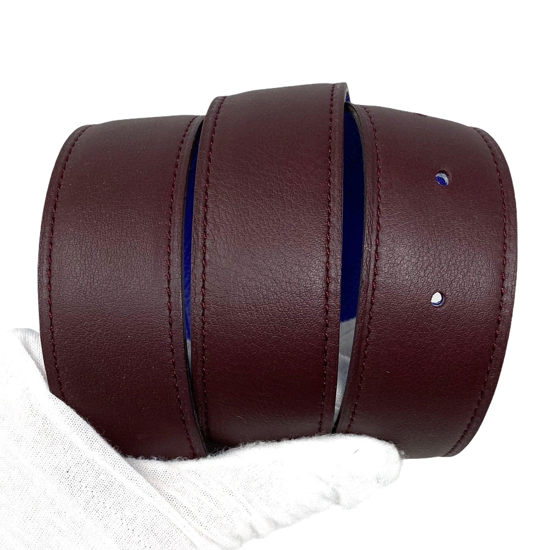 Hermes Prune Swift Reversible Belt Strap 75