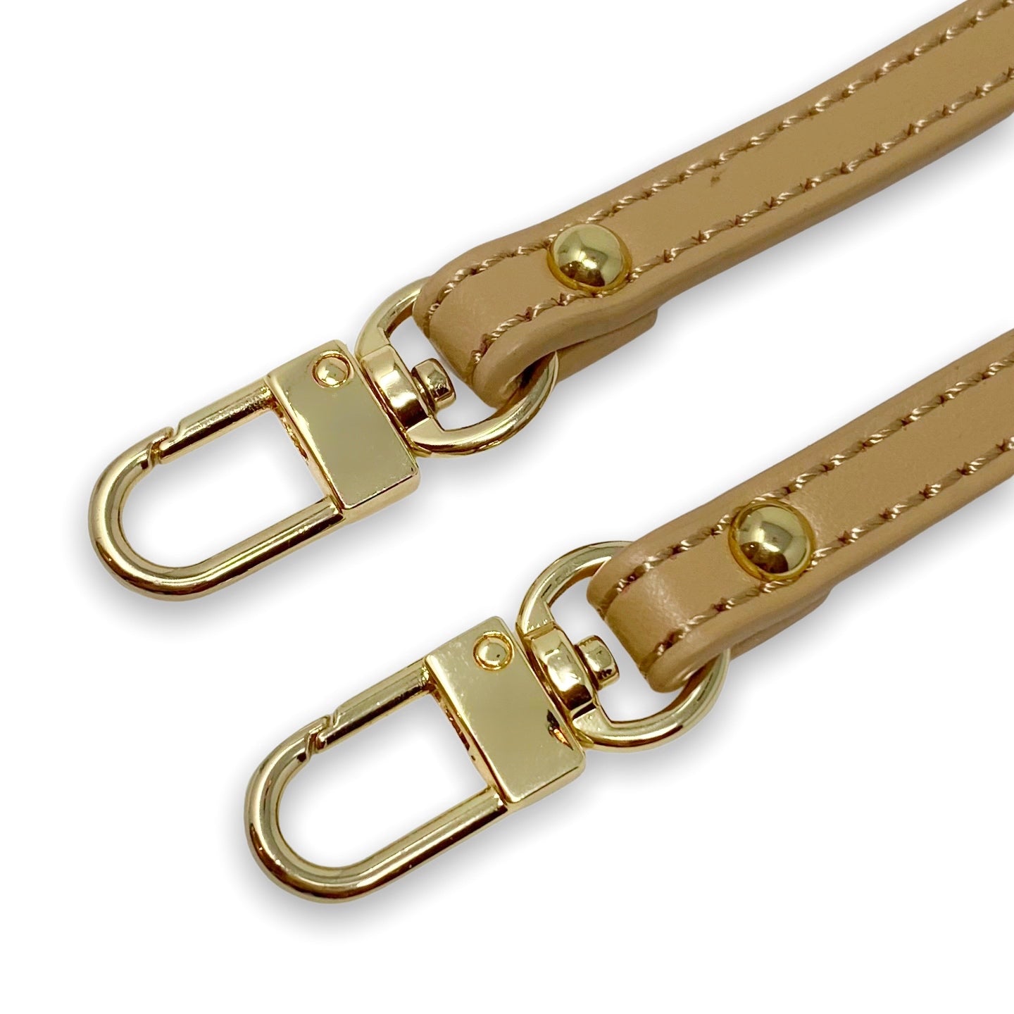 Detachable Beige Leather Adjustable Crossbody Strap