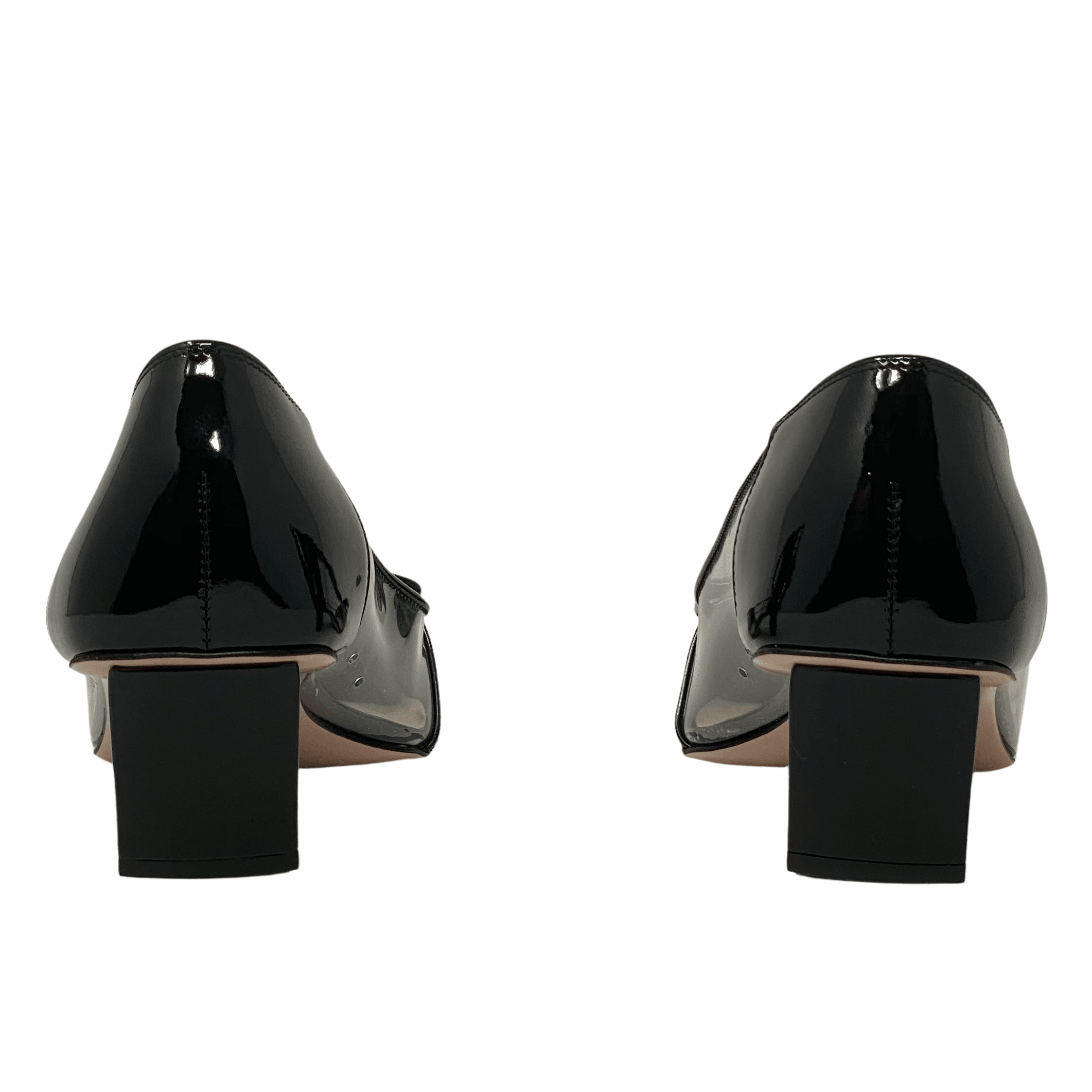 Roger Vivier Black Patent Belle Vivier Pumps 37