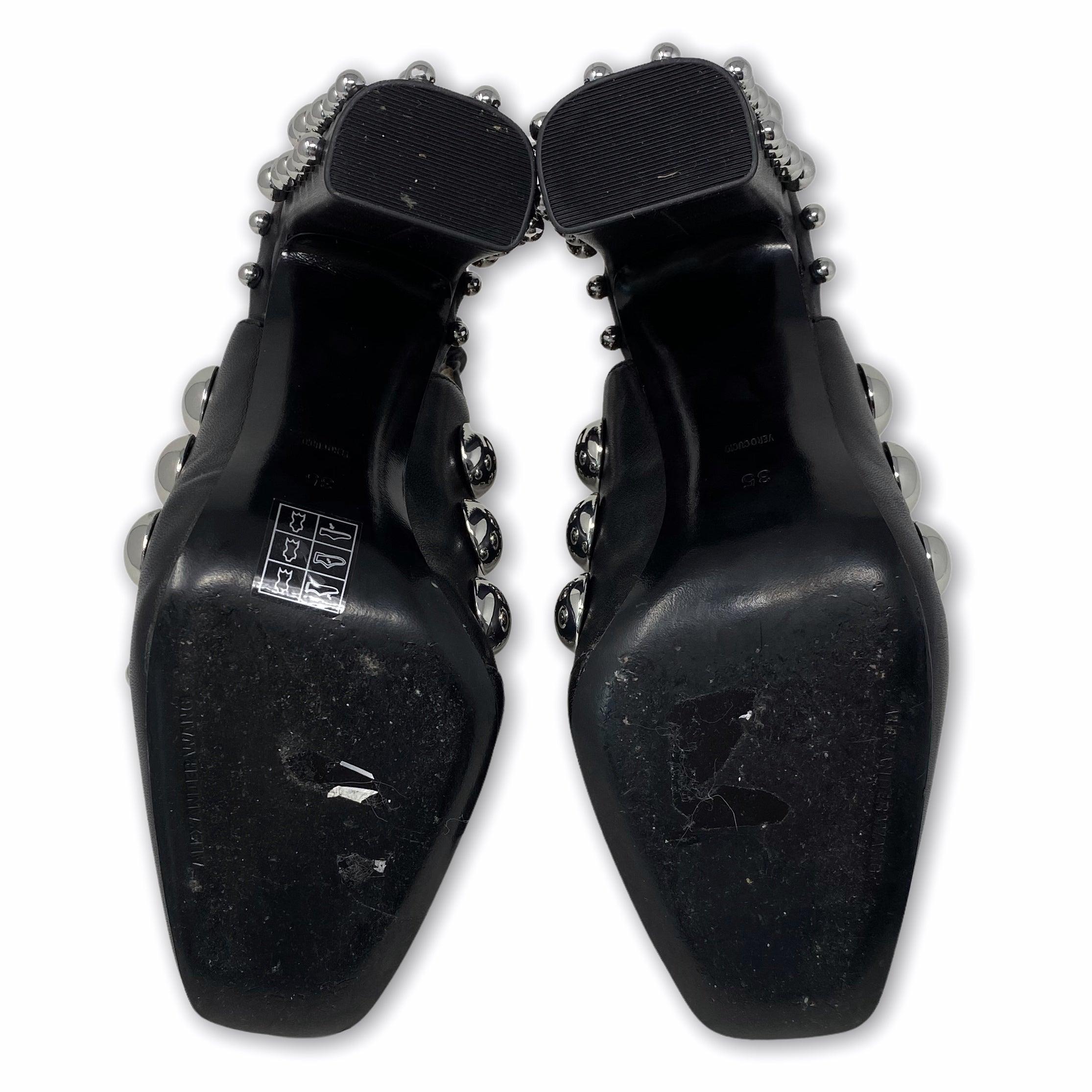 Alexander Wang Black Ellery Studded Boot 35