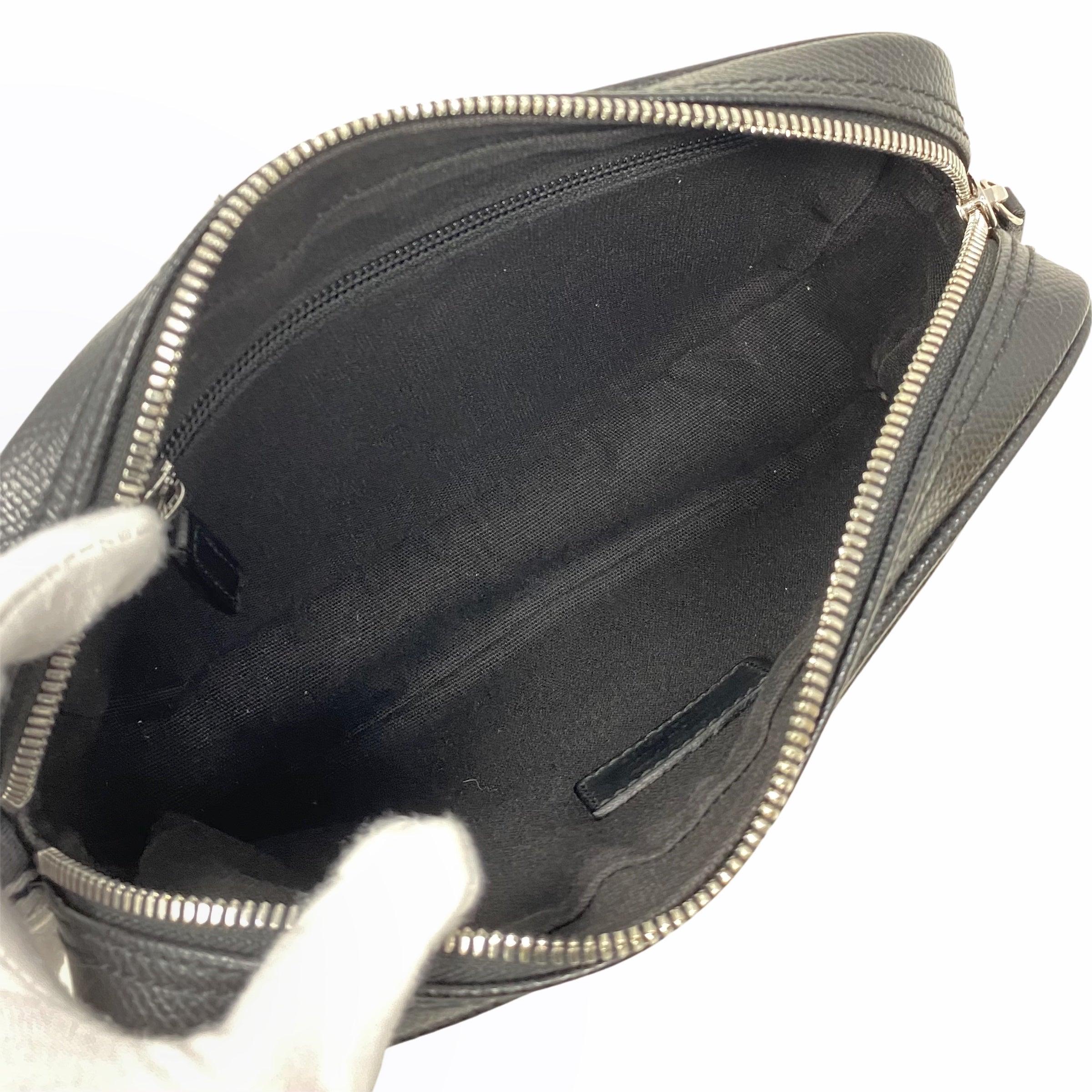 Ferragamo Black Toiletry Pouch