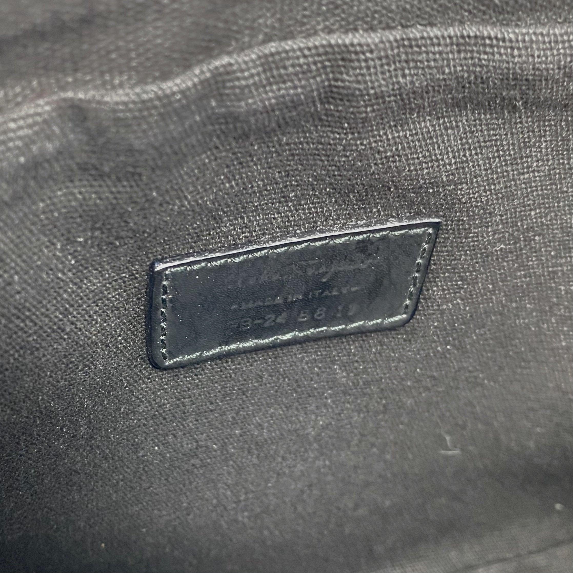 Ferragamo Black Toiletry Pouch