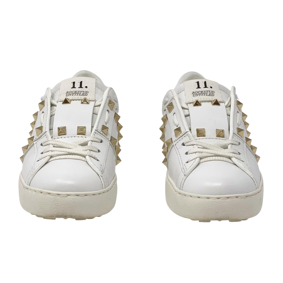 Valentino White Rockstud Untitled Sneakers