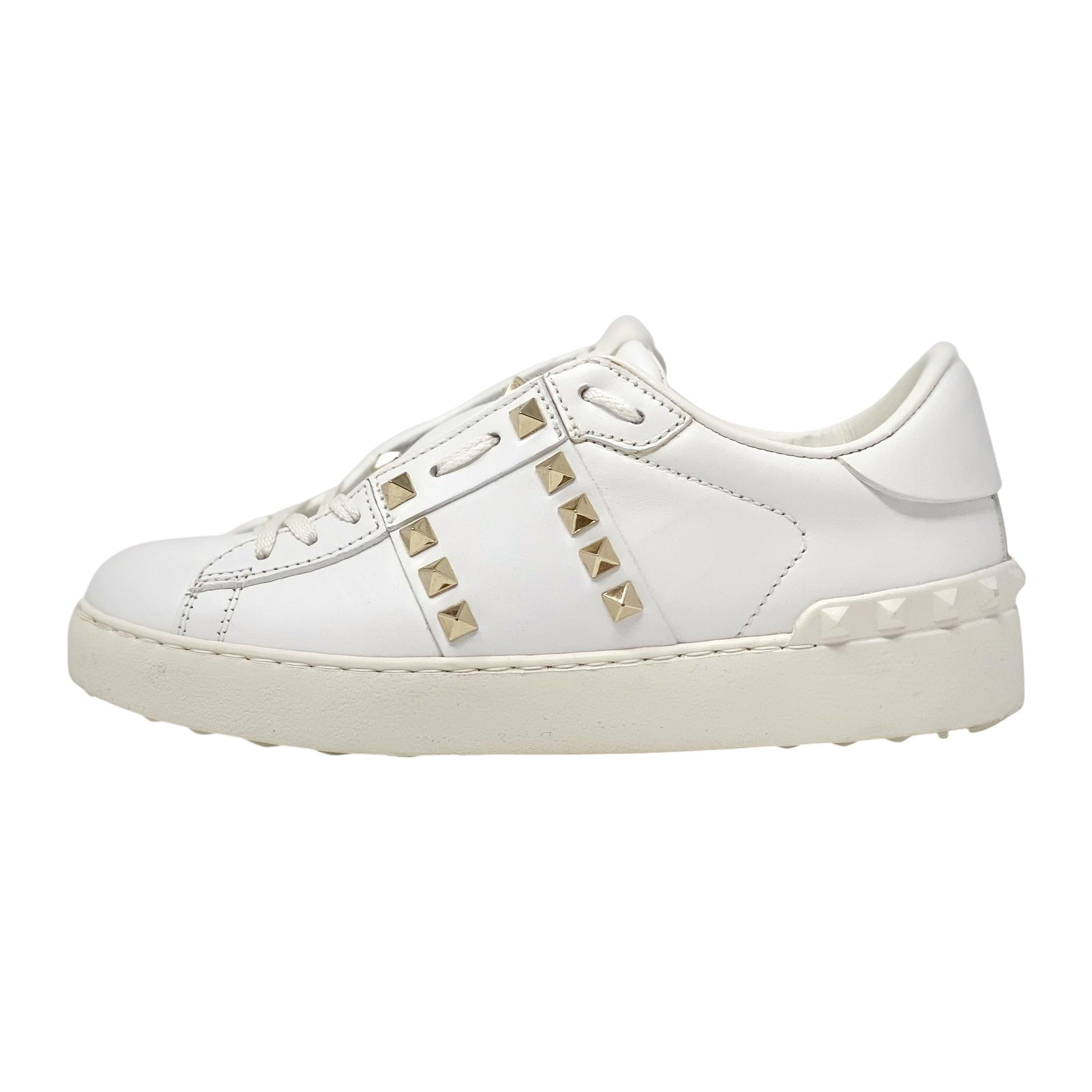 Valentino White Rockstud Untitled Sneakers 35