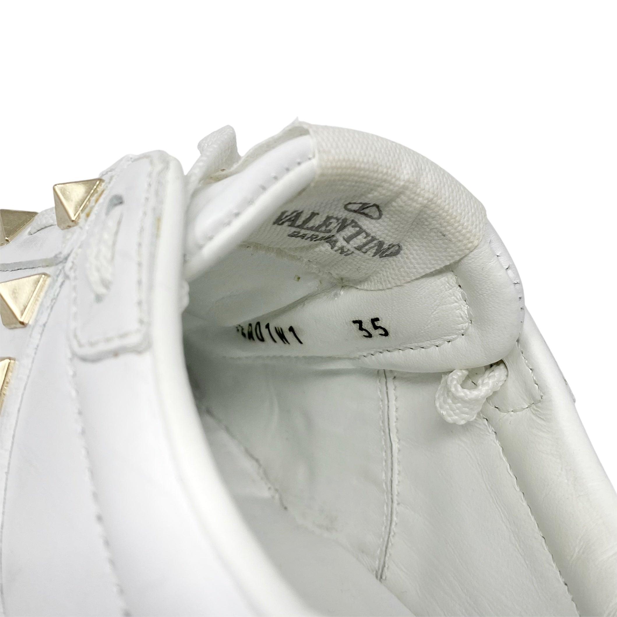 Valentino White Rockstud Untitled Sneakers 35