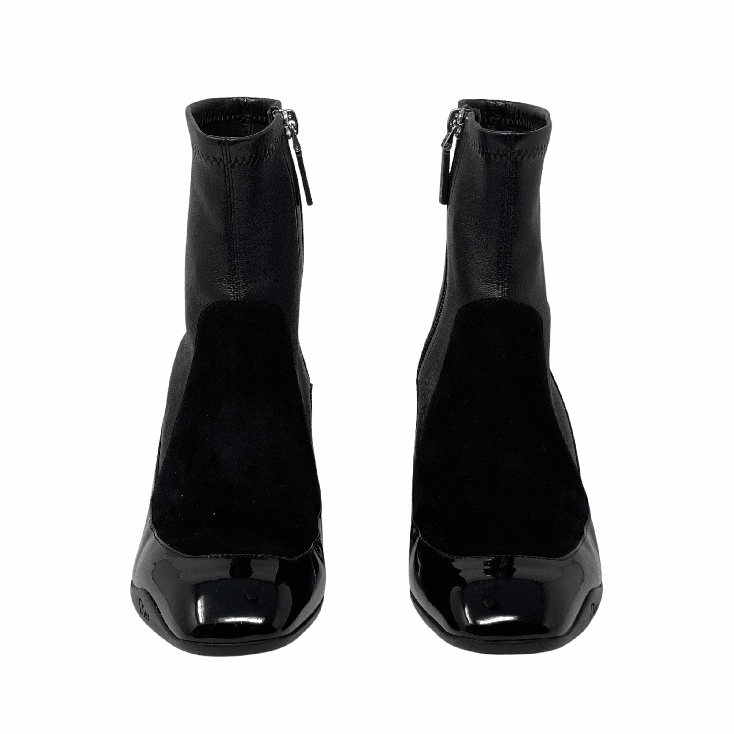 Dior Black Stretch Ankle Boots 36.5