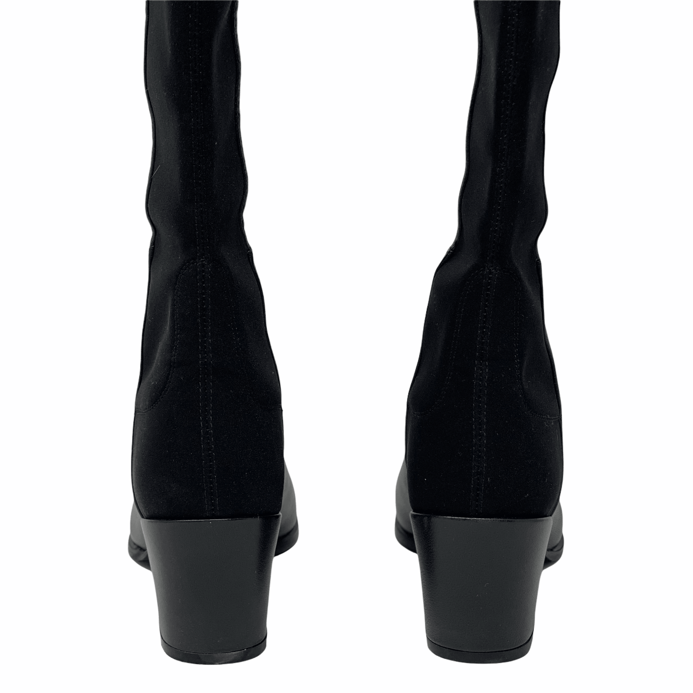 Stuart Weitzman Black Nappa 5050 Boots 7.5