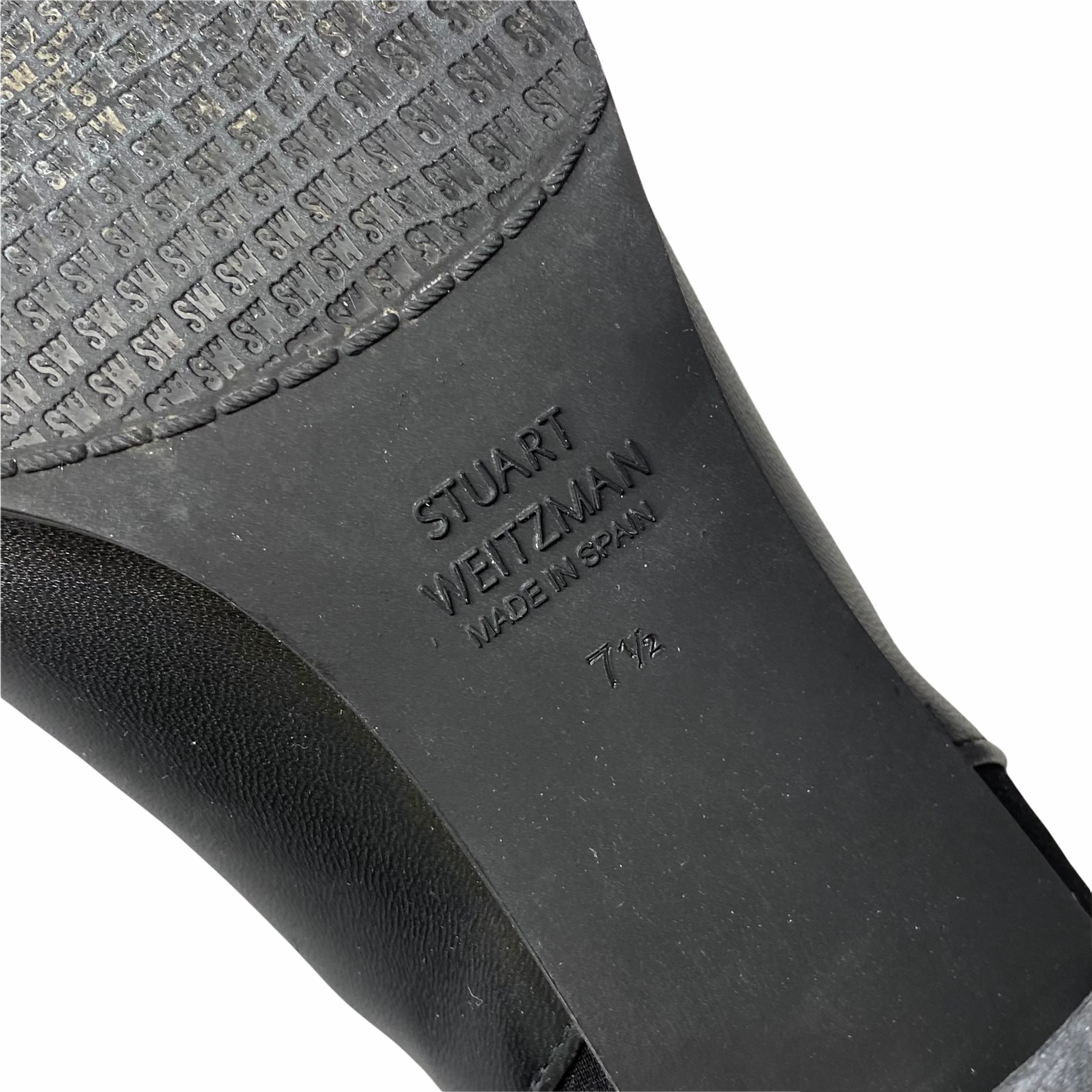 Stuart Weitzman Black Nappa 5050 Boots 7.5