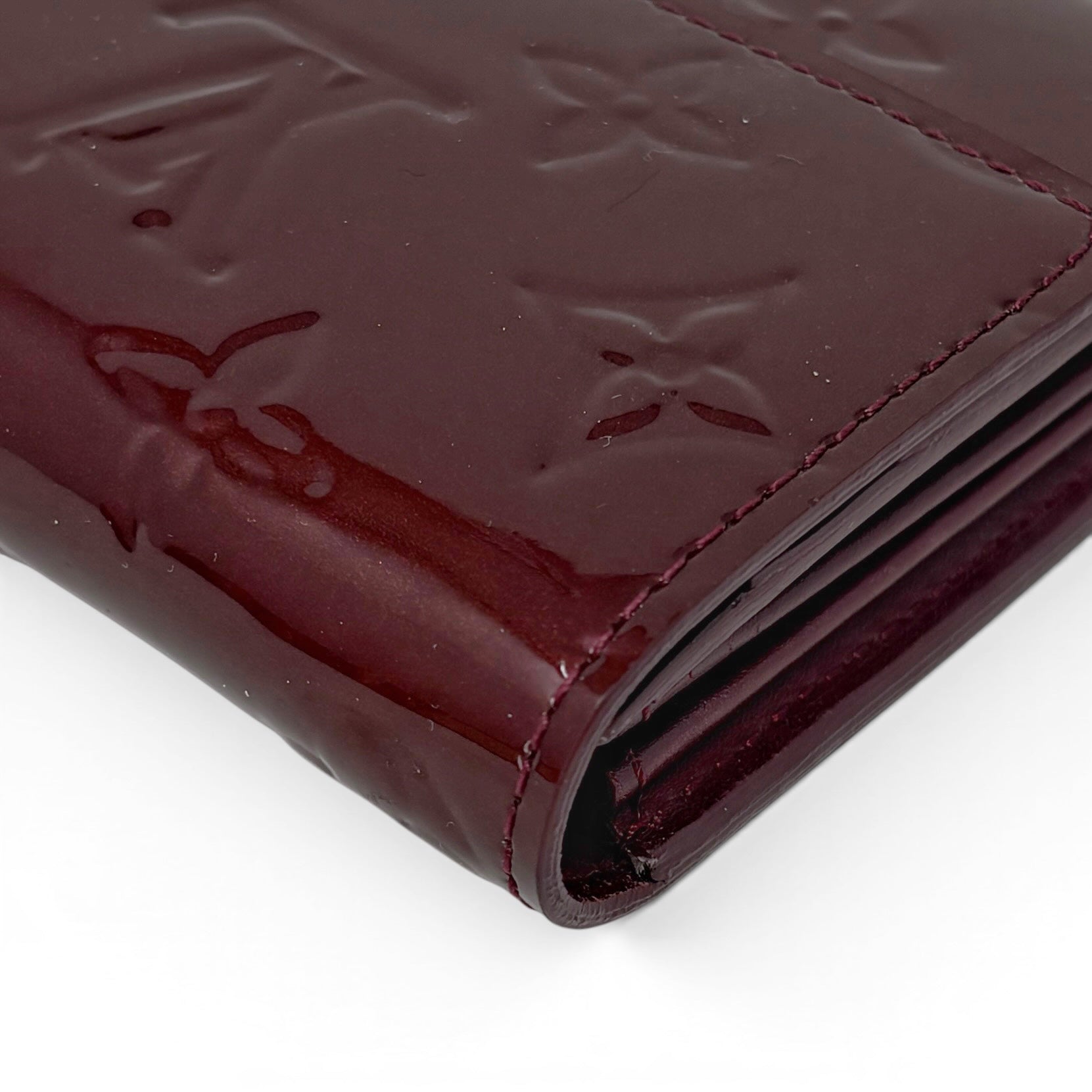 Louis Vuitton Amarante Vernis Sarah Wallet