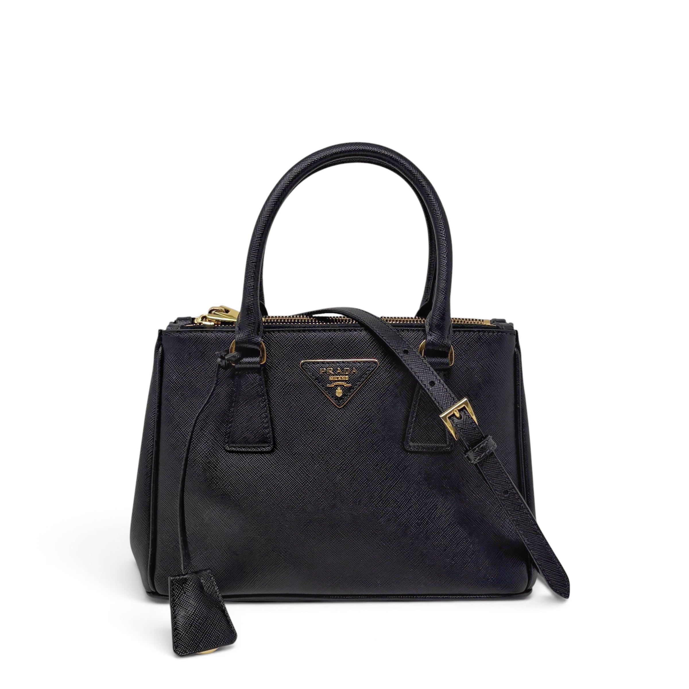 Prada Black Small Galleria Tote