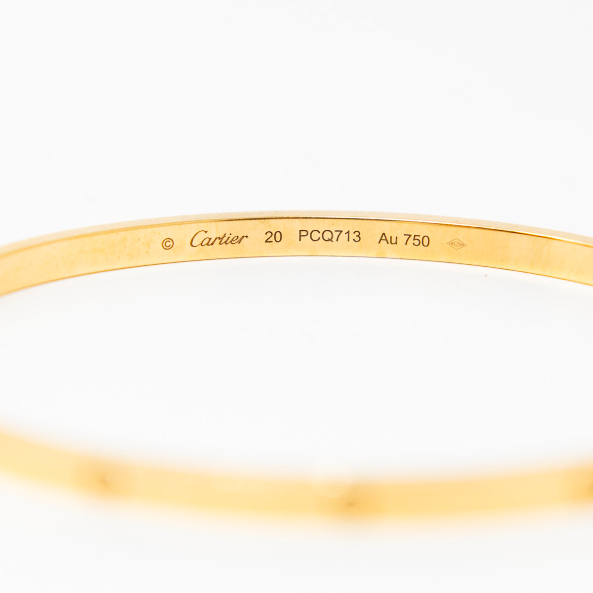Cartier Yellow Gold SM Love Bracelet 20