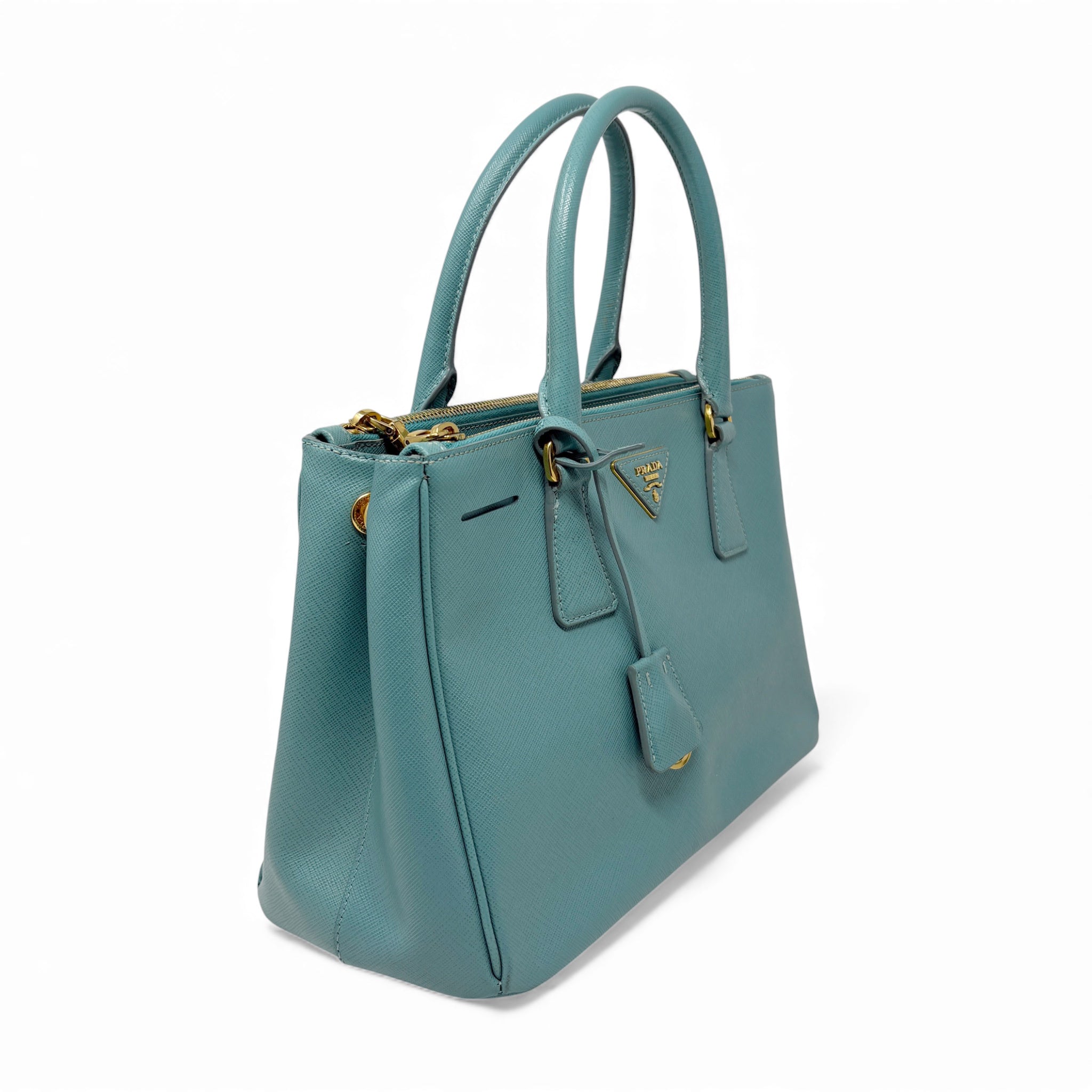 Prada Blue Small Galleria Tote