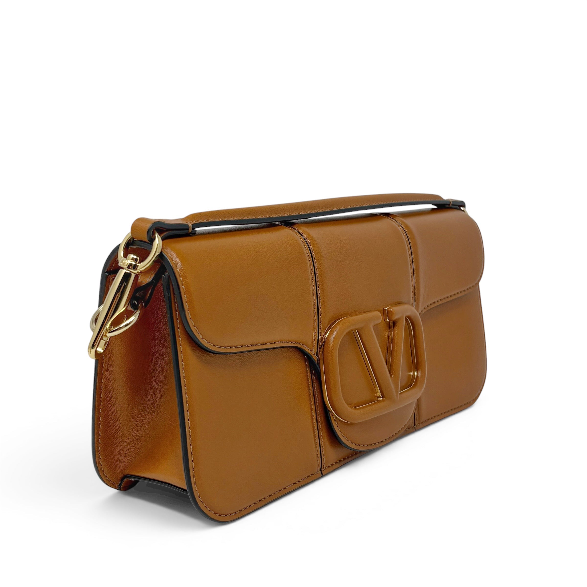 Valentino Brown Vlogo Loco Bag