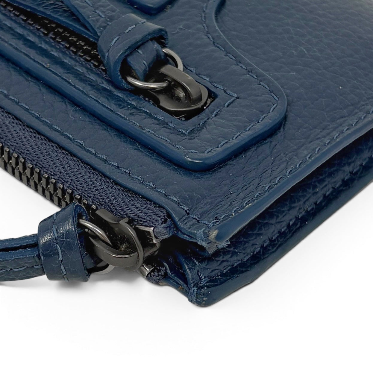 Balenciaga Navy Neo Classic Cardholder Wallet