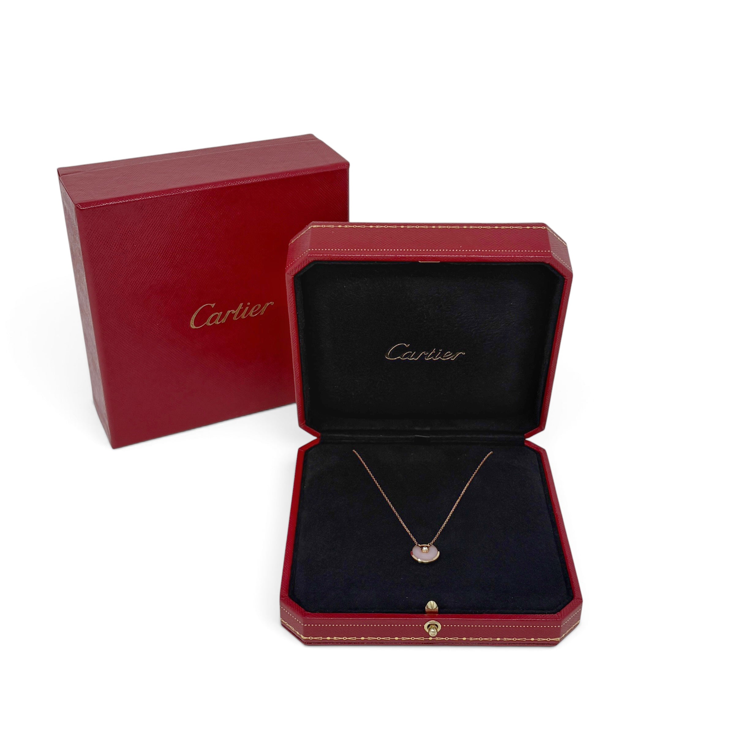 Cartier Pink Opal XS Amulettes de Cartier Pendant Necklace
