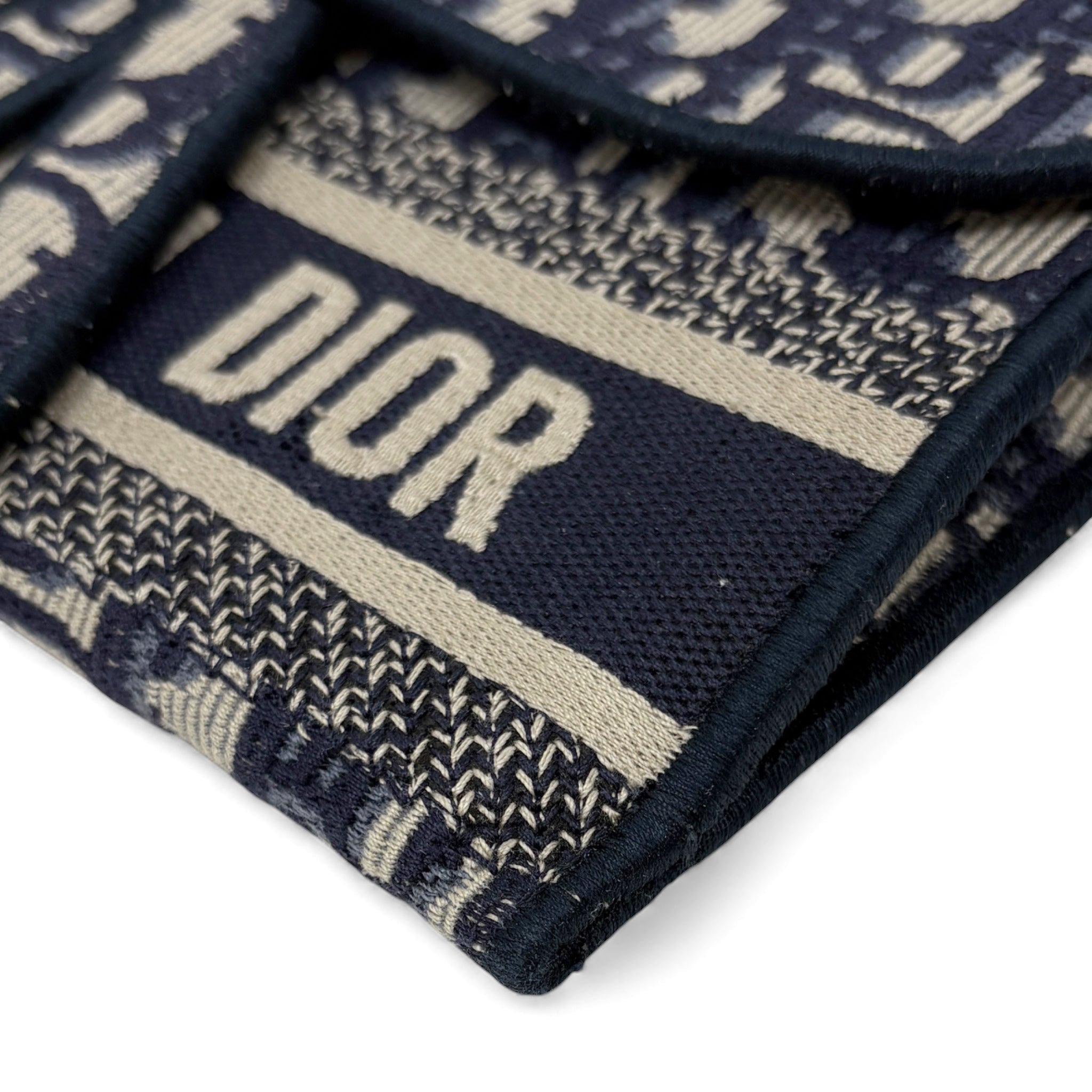 Dior Blue Oblique Slim Saddle Belt Pouch