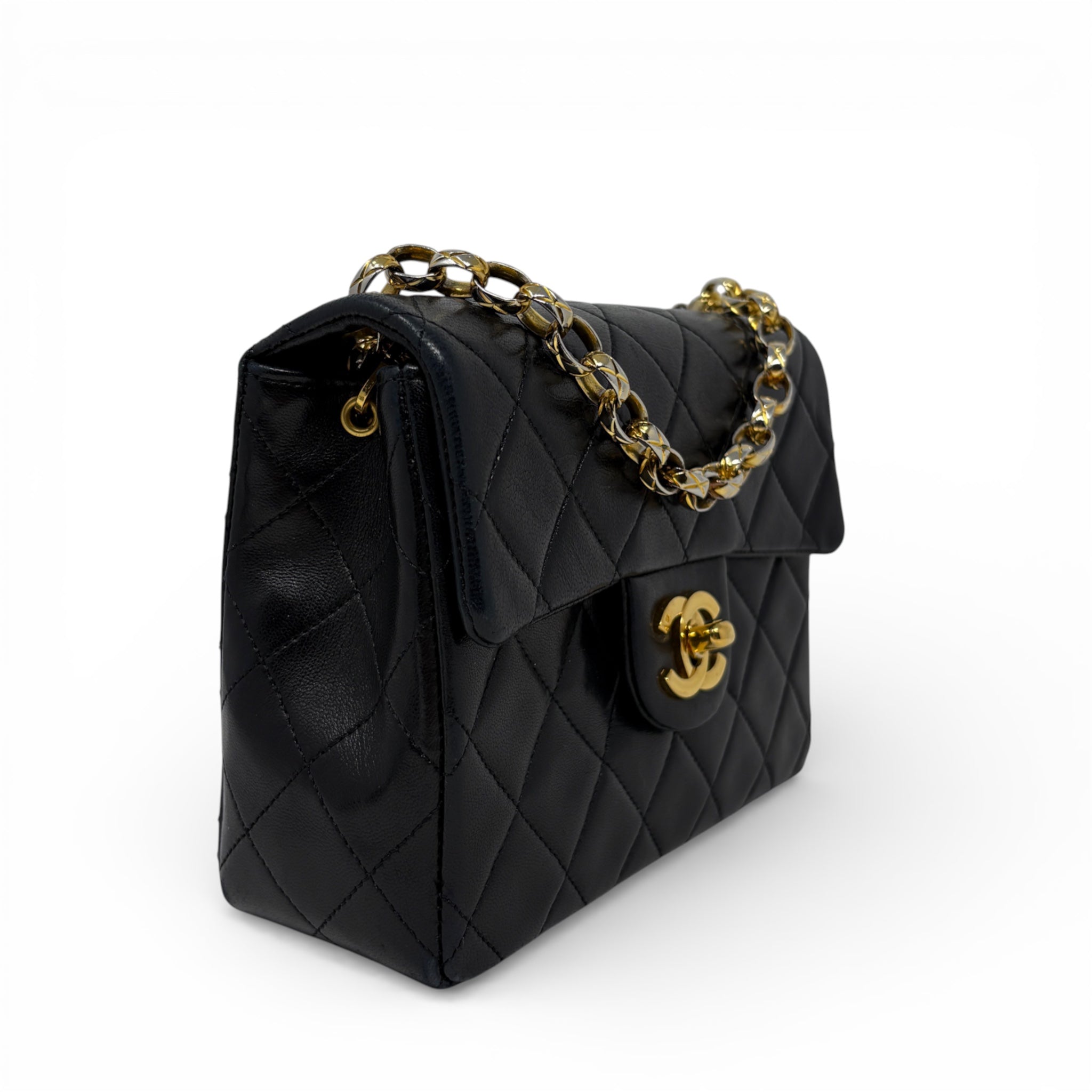 Chanel Black Vintage Mini Square Flap