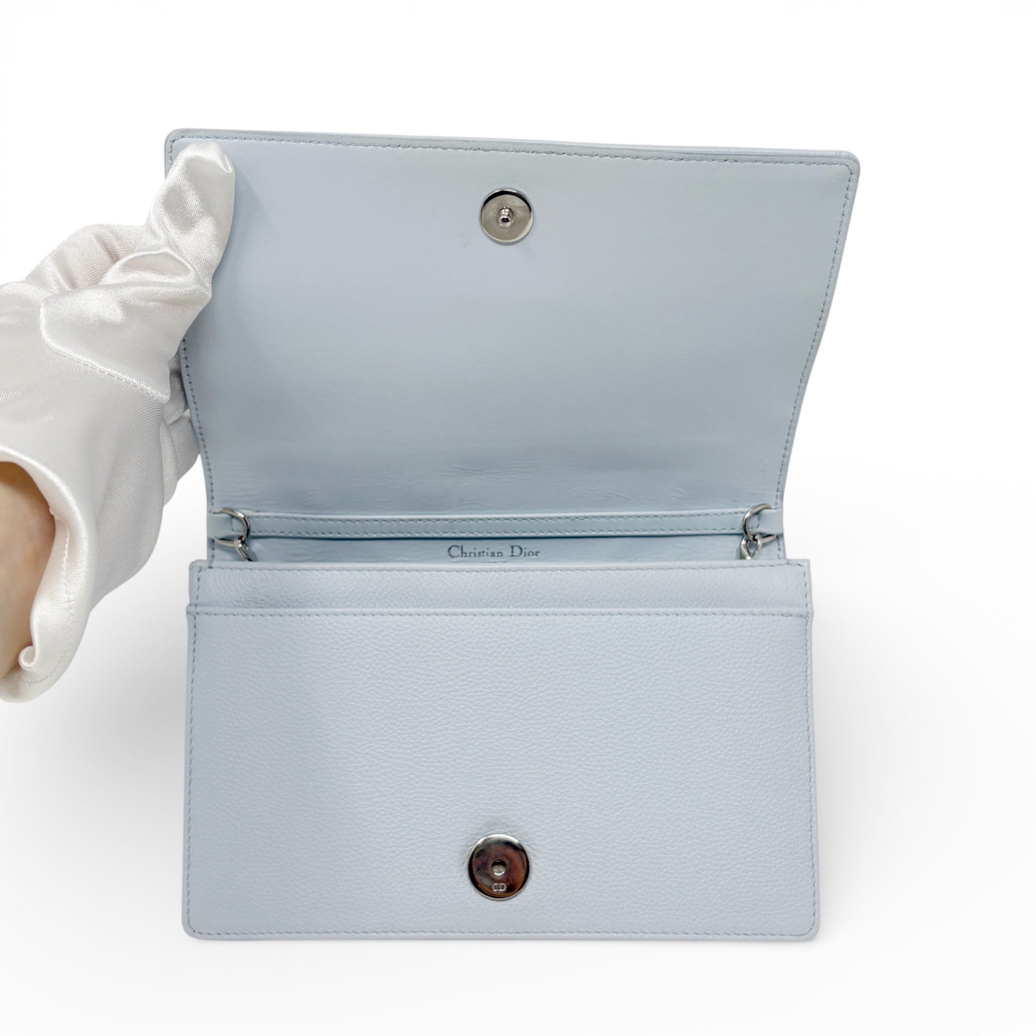 Dior Blue Diorama Wallet On Chain