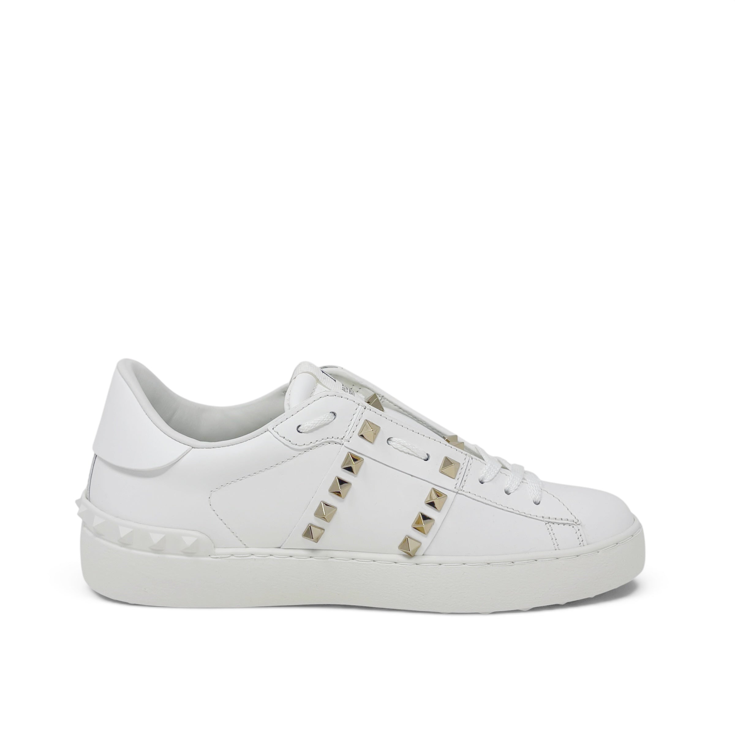 Valentino White Rockstud Untitled Sneakers 38