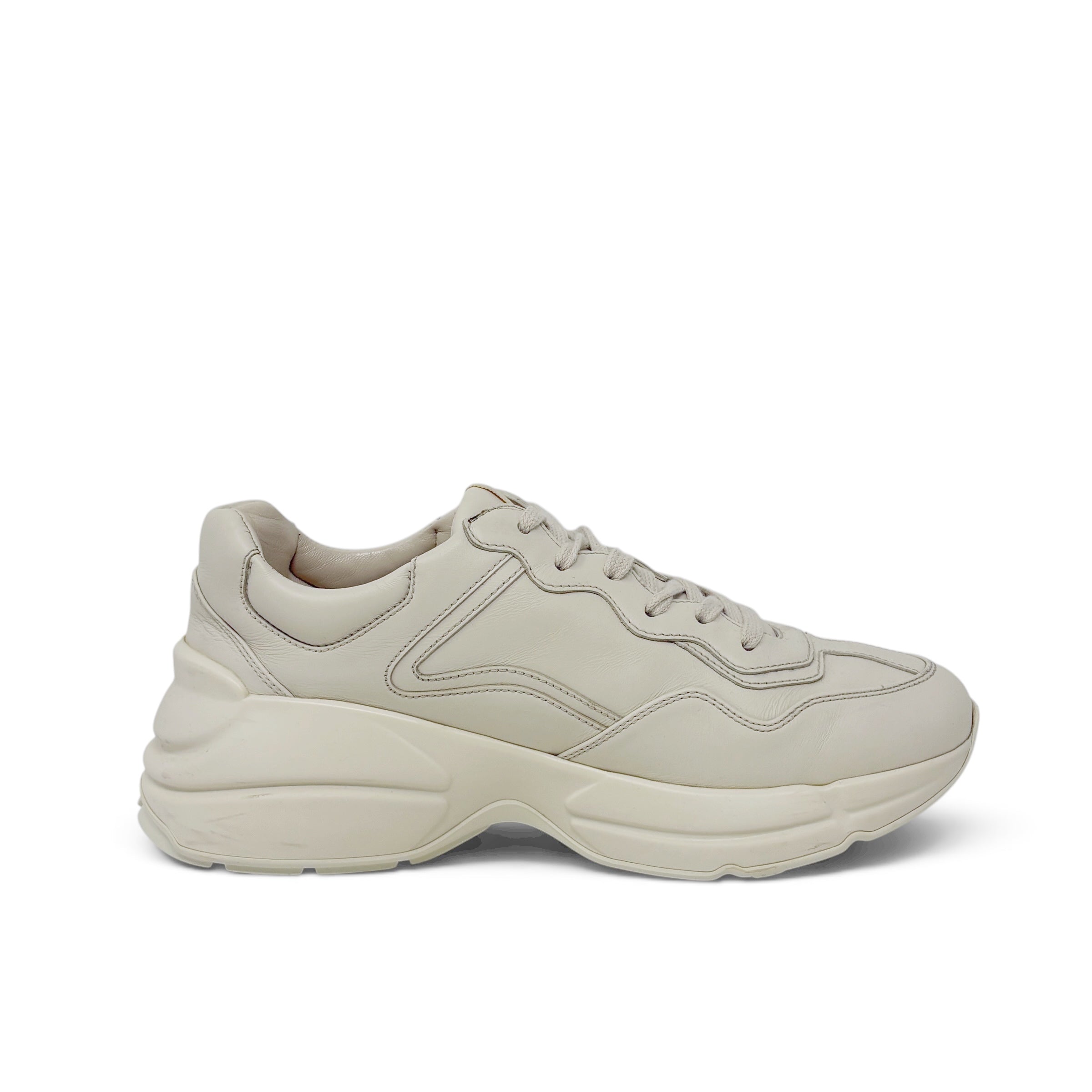 Gucci Ivory Rhyton Logo Sneaker 37